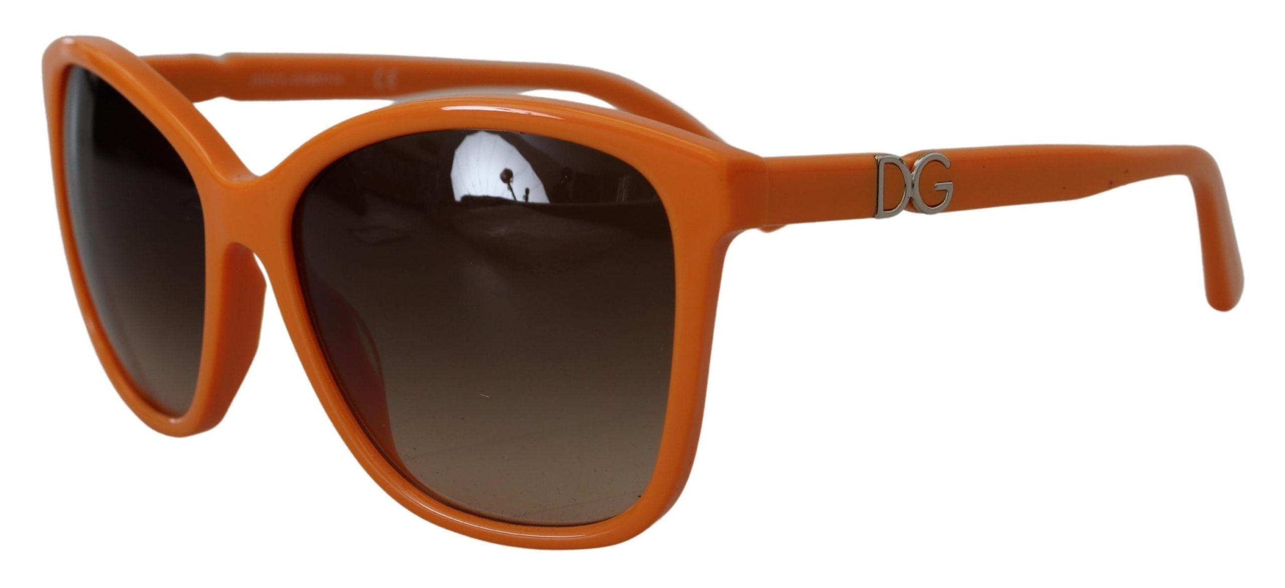 Orange Acetate Frame Round Shades DG4170PM Sunglasses - ventzia