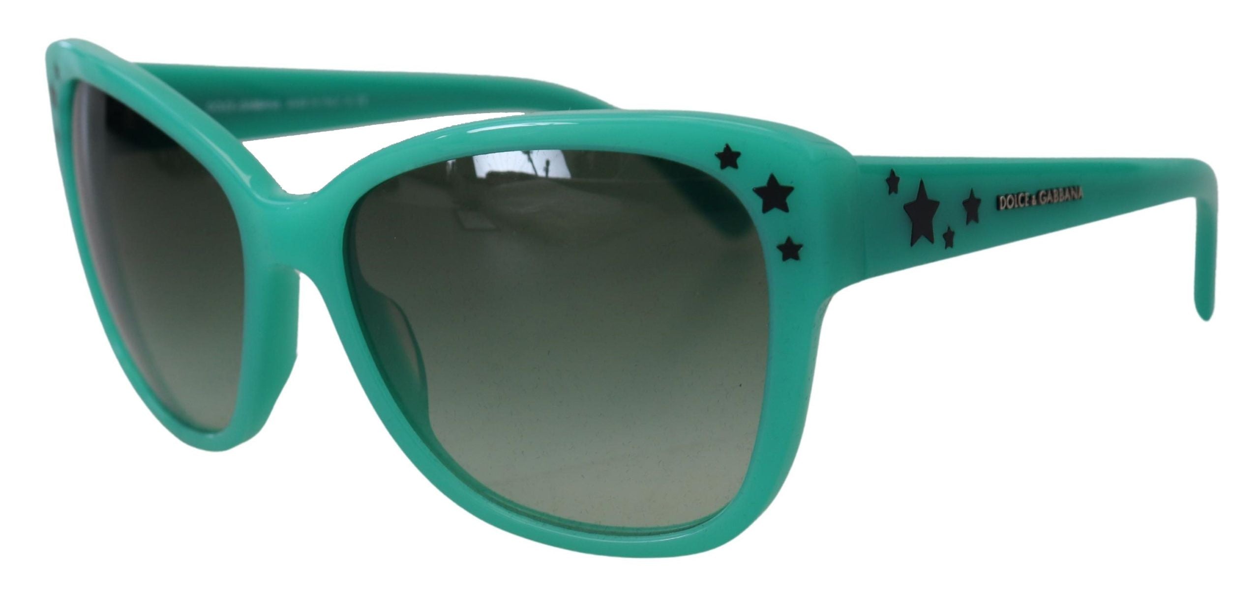 Green Stars Acetate Square Shades DG4124 Sunglasses - ventzia