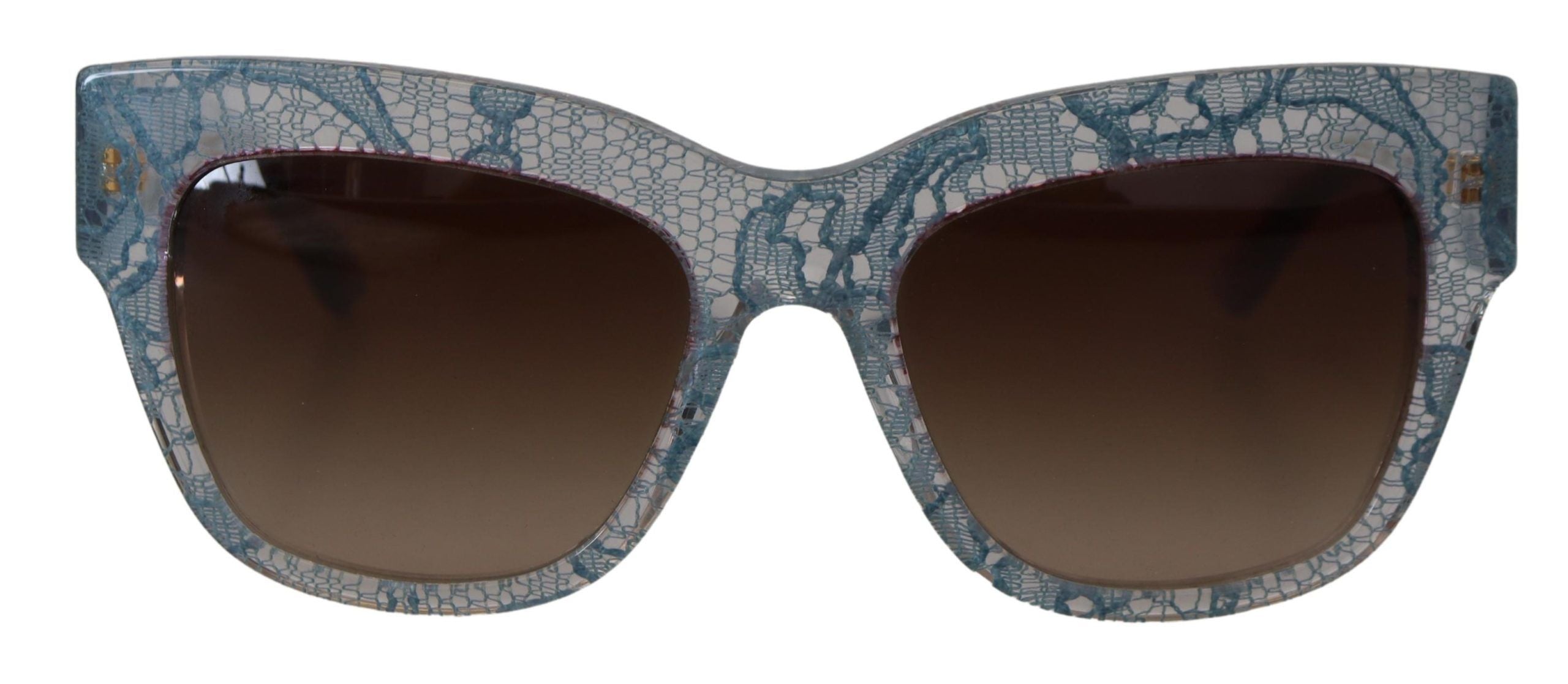 Blue Lace Acetate Rectangle DG4231 Shades Sunglasses - ventzia