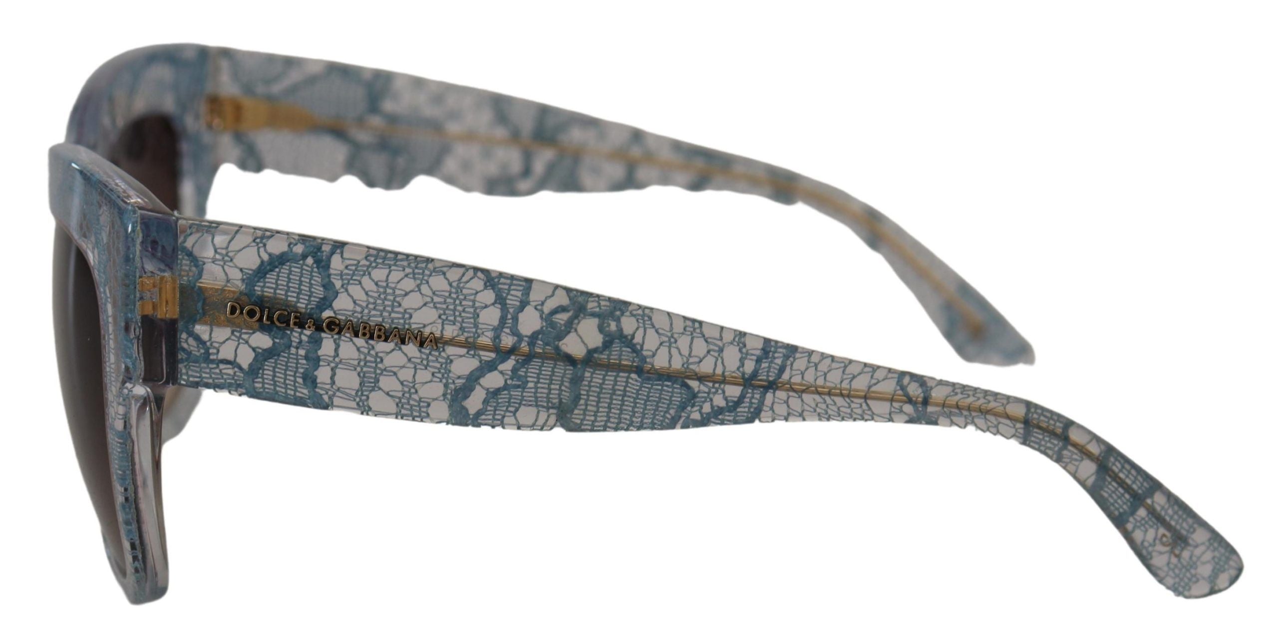 Blue Lace Acetate Rectangle DG4231 Shades Sunglasses - ventzia