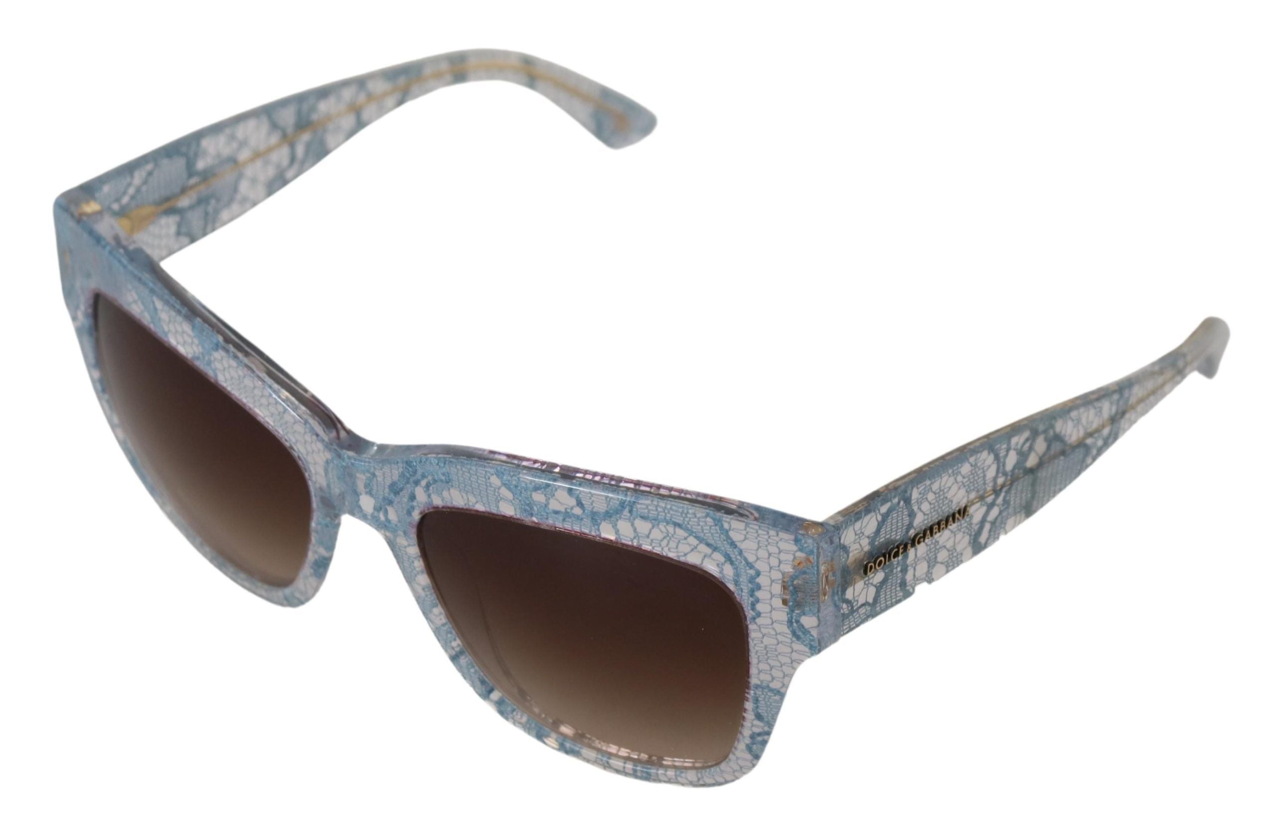 Blue Lace Acetate Rectangle DG4231 Shades Sunglasses - ventzia