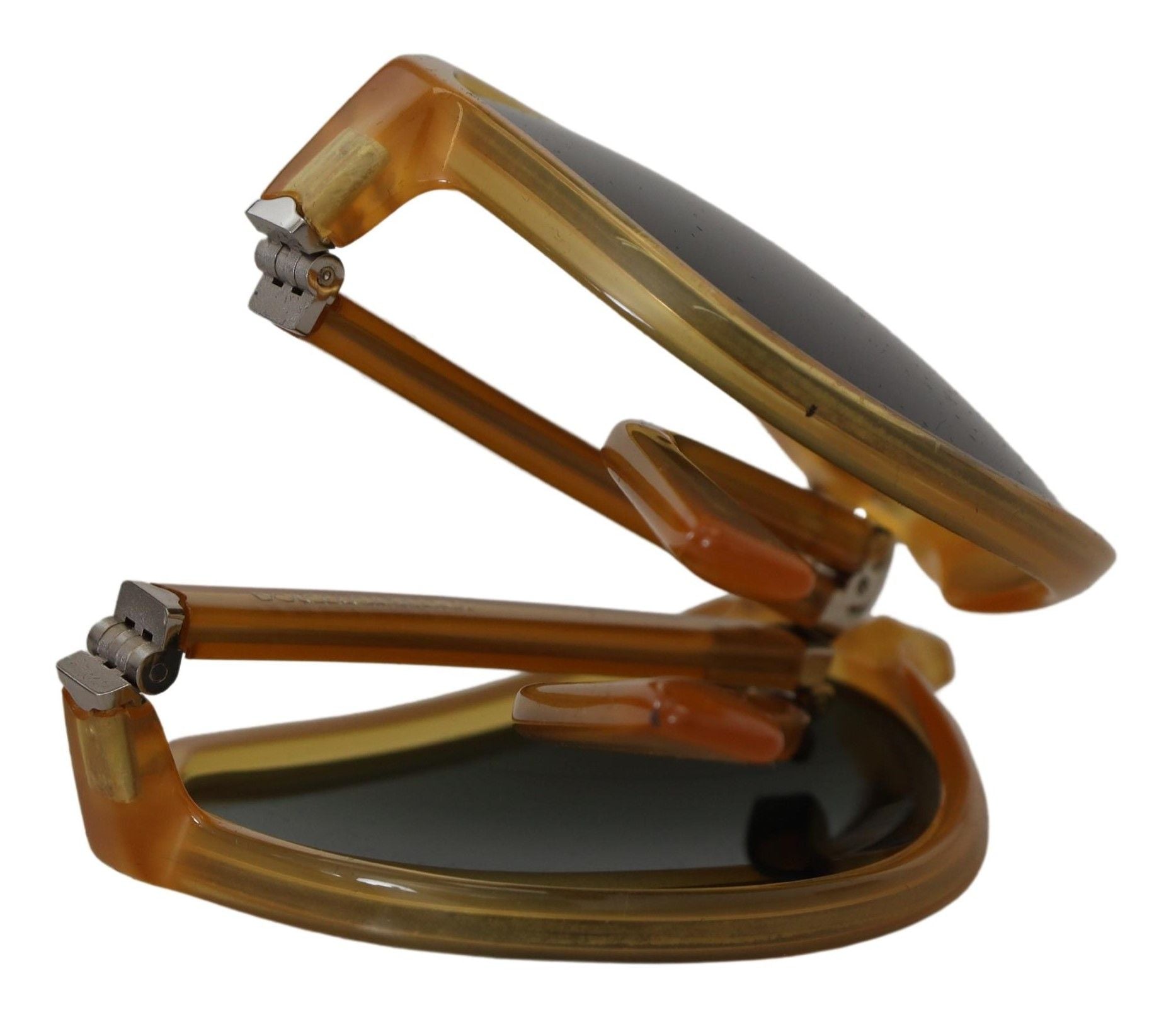 Yellow Acetate Black Lens Aviator DG4196 Sunglasses - ventzia