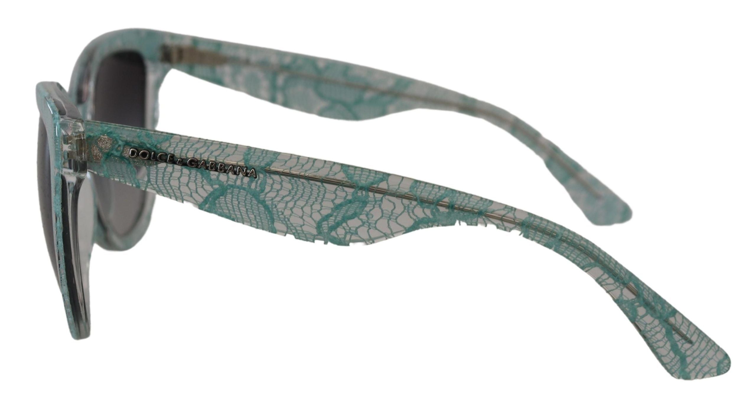 Blue Lace Acetate Crystal Round DG4190 Sunglasses - ventzia