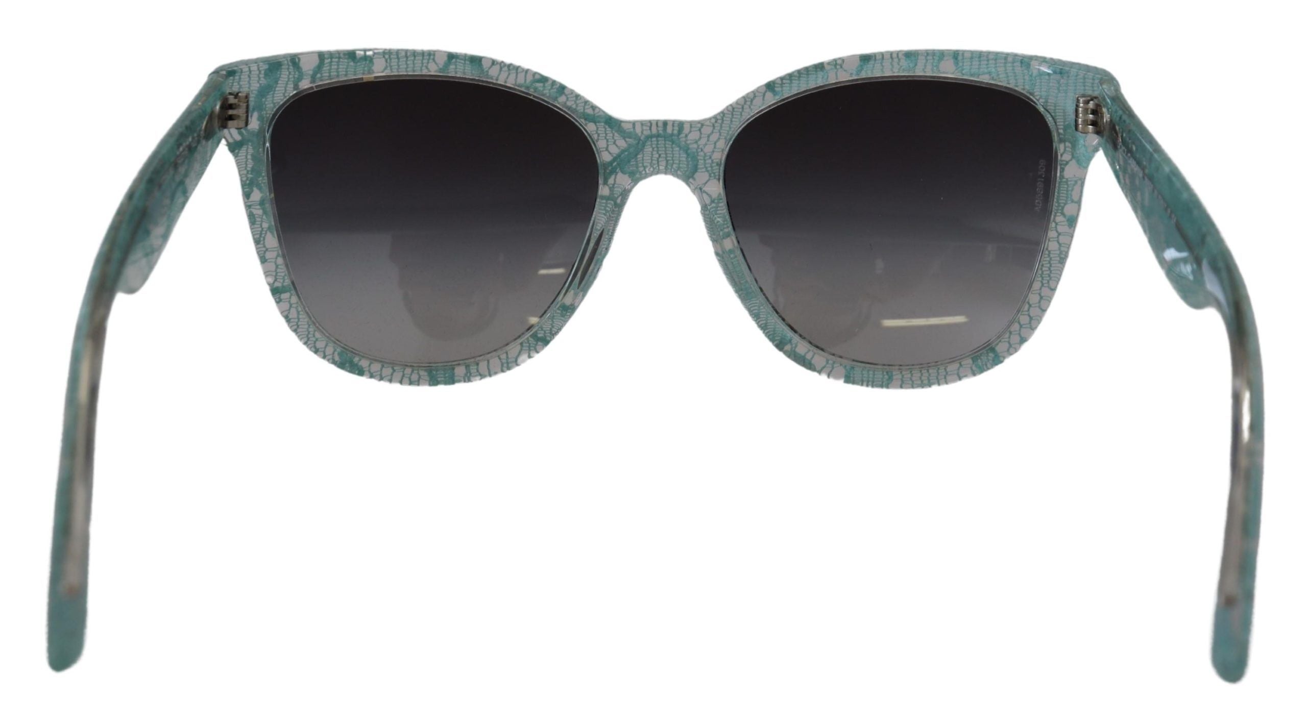 Blue Lace Acetate Crystal Round DG4190 Sunglasses - ventzia
