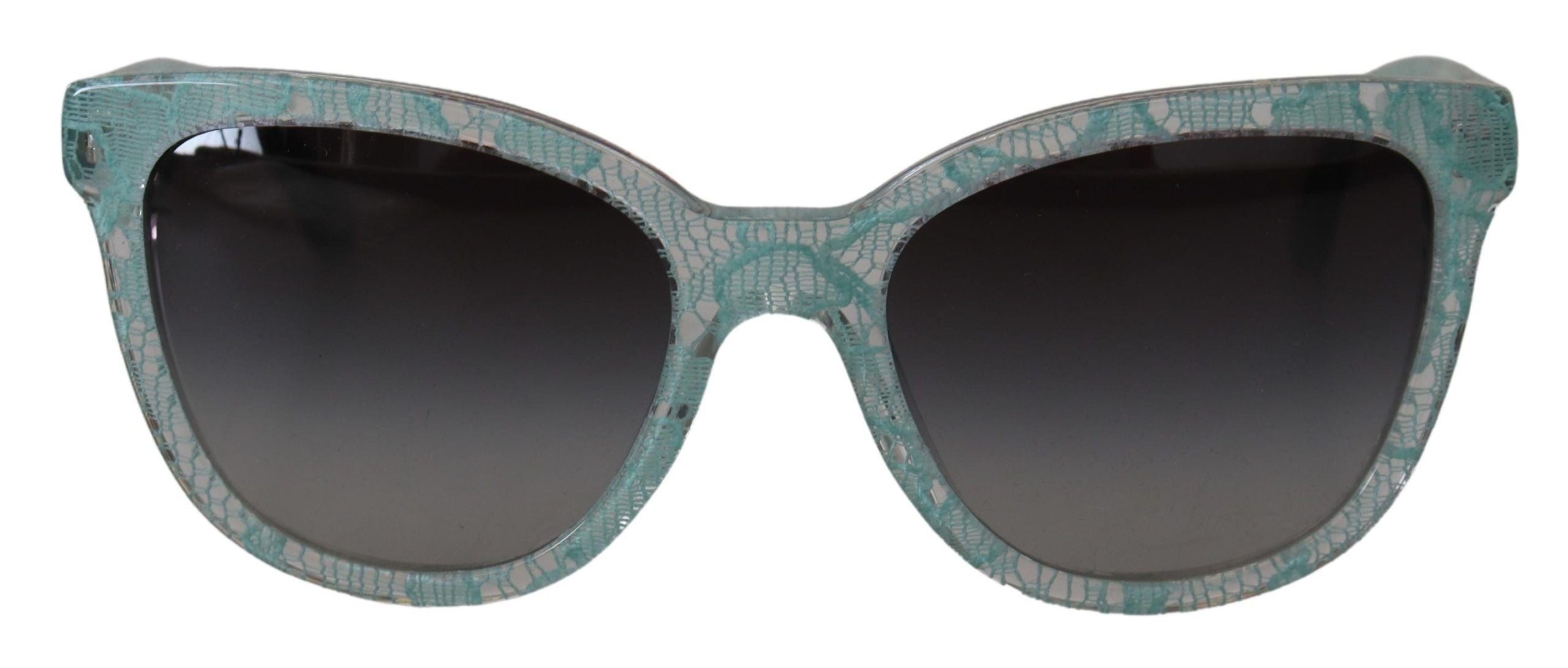 Blue Lace Acetate Crystal Round DG4190 Sunglasses - ventzia