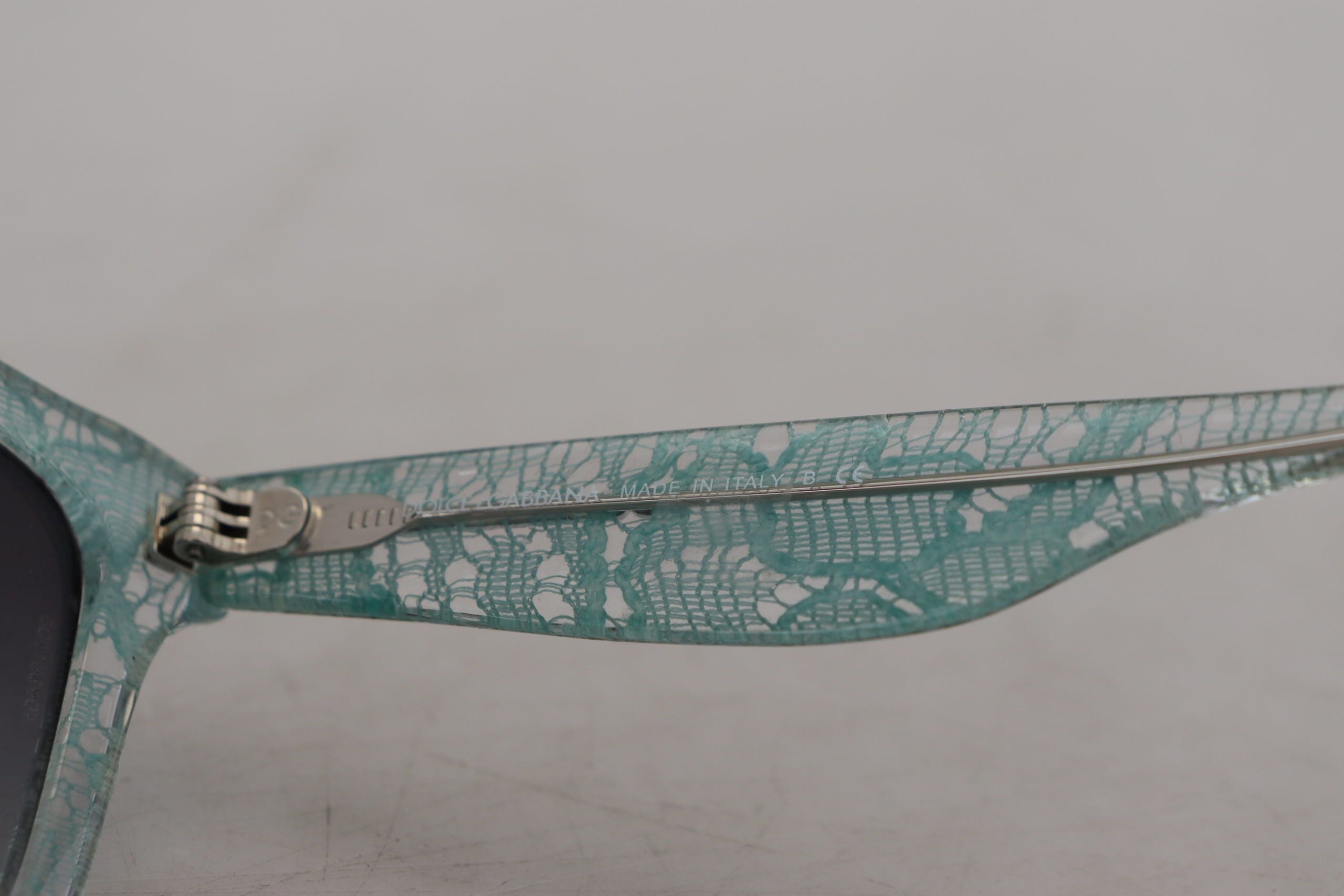 Blue Lace Acetate Crystal Round DG4190 Sunglasses - ventzia