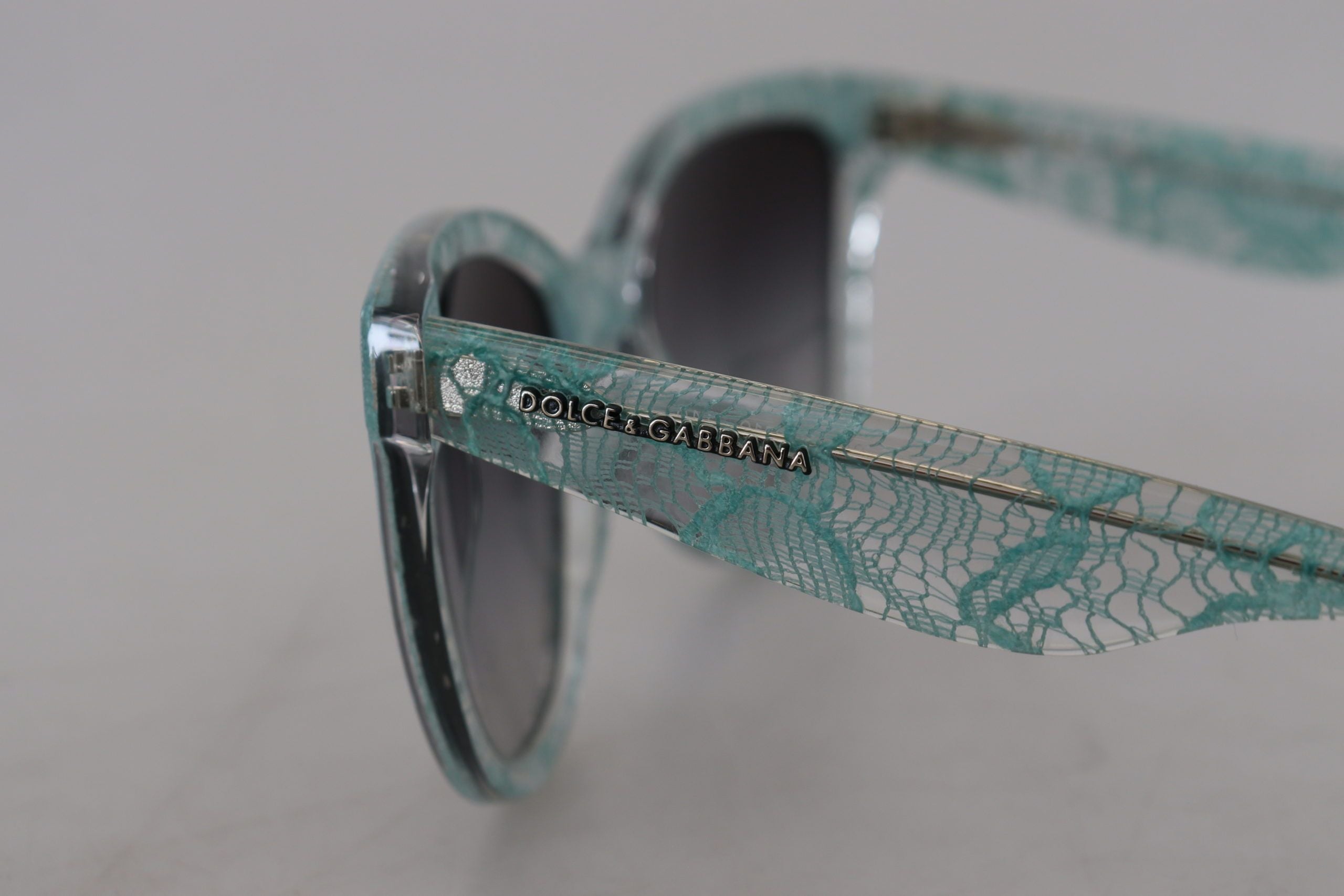 Blue Lace Acetate Crystal Round DG4190 Sunglasses - ventzia