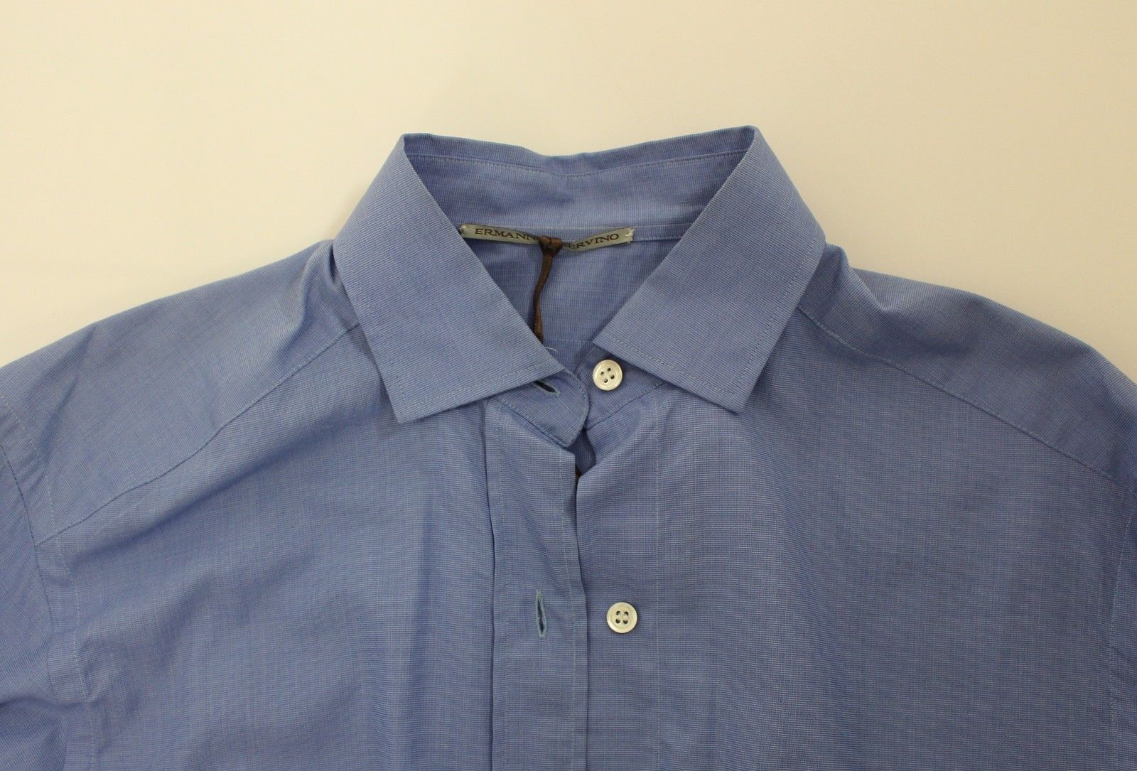 Dapper Blue Cotton Dress Shirt for Men - ventzia