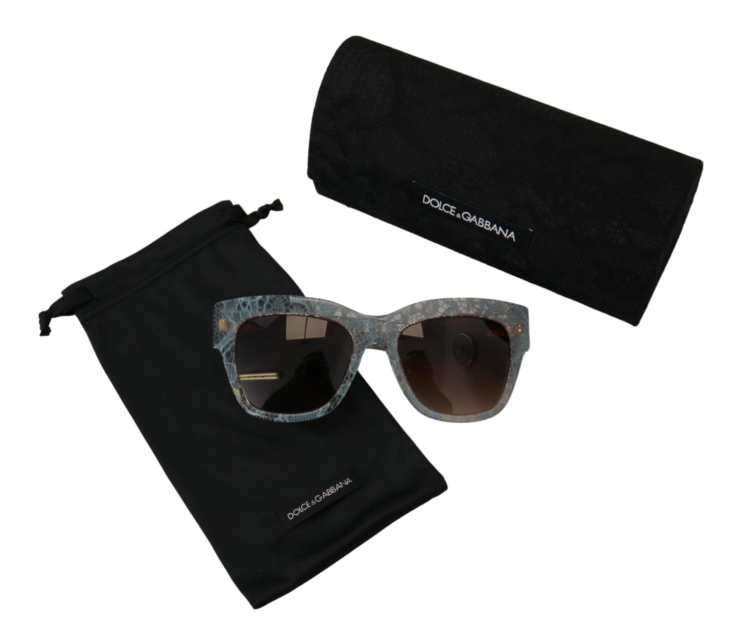 Blue Lace Acetate Crystal Butterfly DG4231 Sunglasses - ventzia