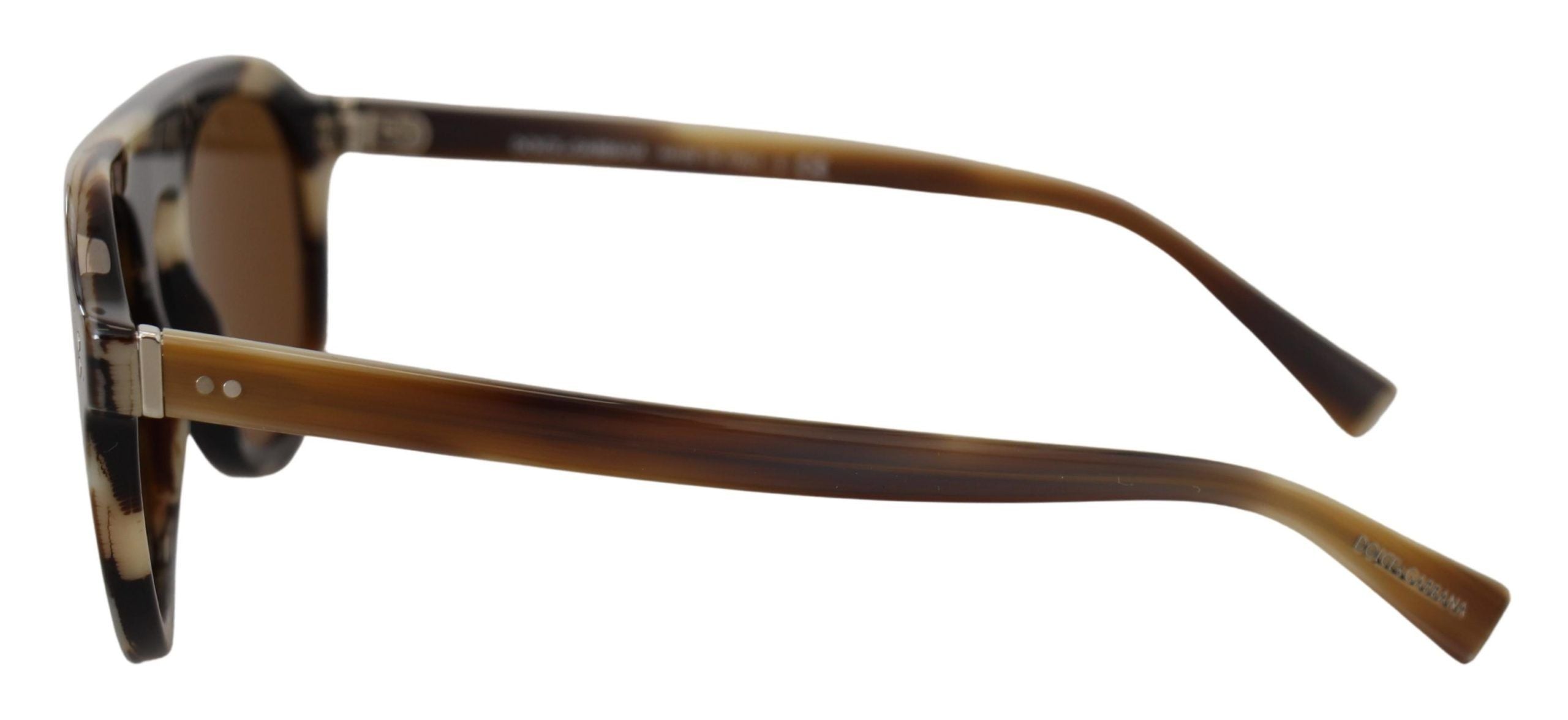 Brown Tortoise Oval Full Rim Eyewear DG4306 Sunglasses - ventzia