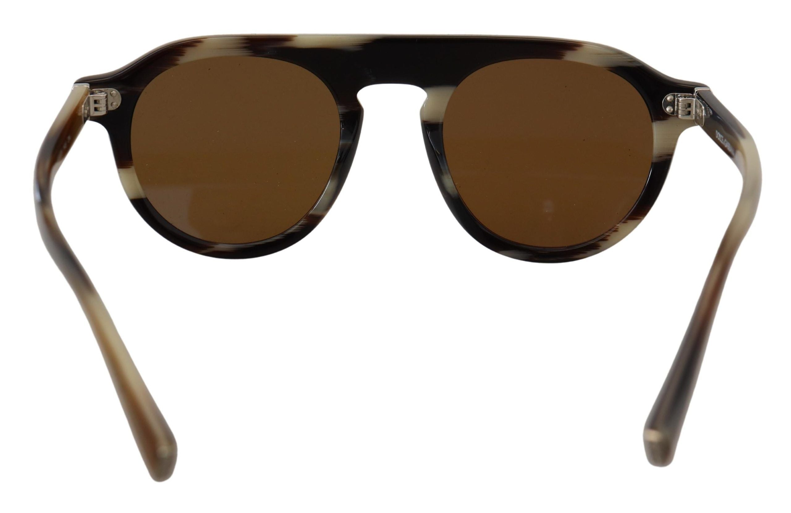 Brown Tortoise Oval Full Rim Eyewear DG4306 Sunglasses - ventzia