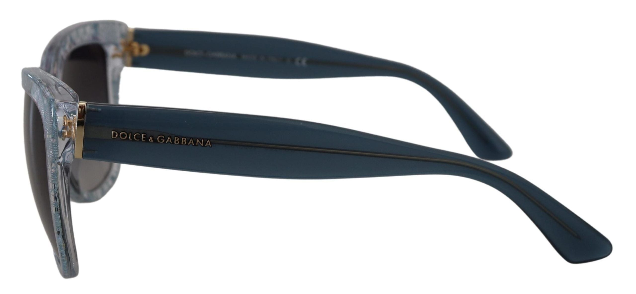 Blue Lace Acetate Rectangle Shades DG4226 Sunglasses - ventzia