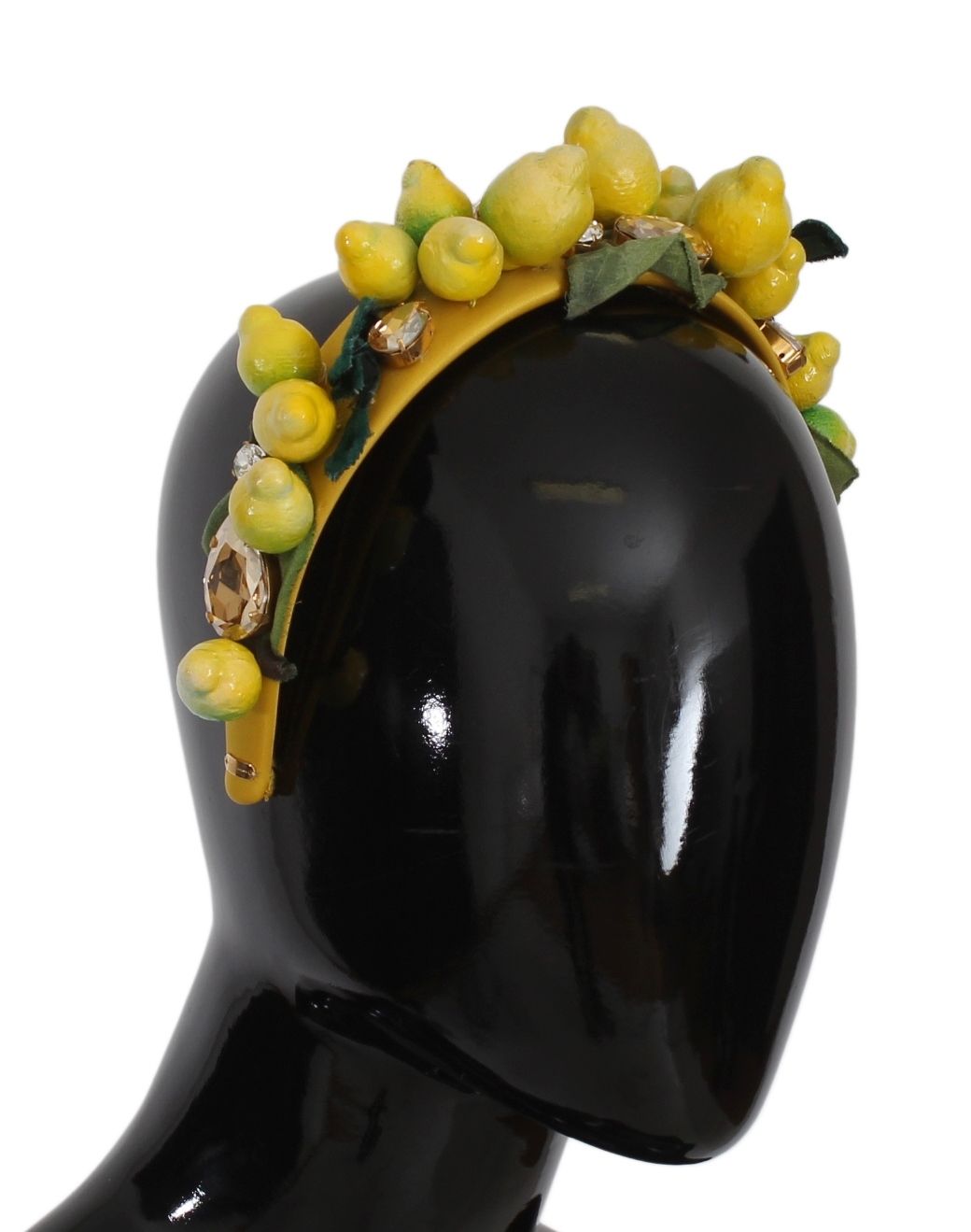Yellow Lemons Sicily Crystal Diadem Tiara Headband - ventzia