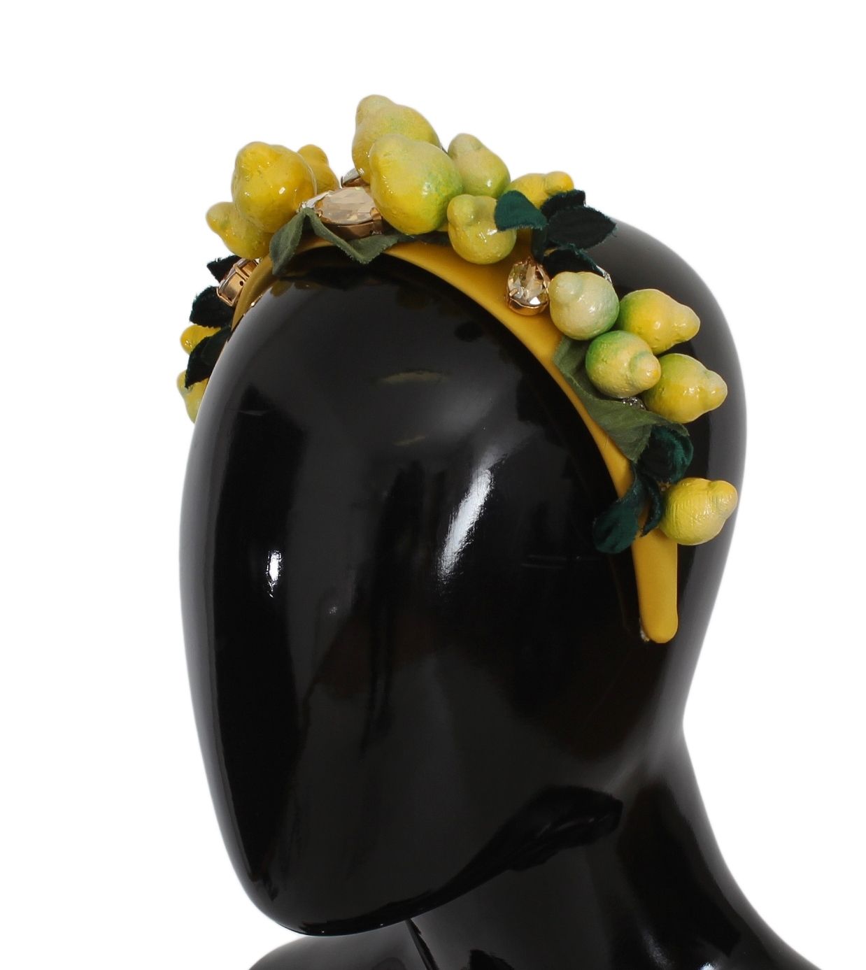Yellow Lemons Sicily Crystal Diadem Tiara Headband - ventzia