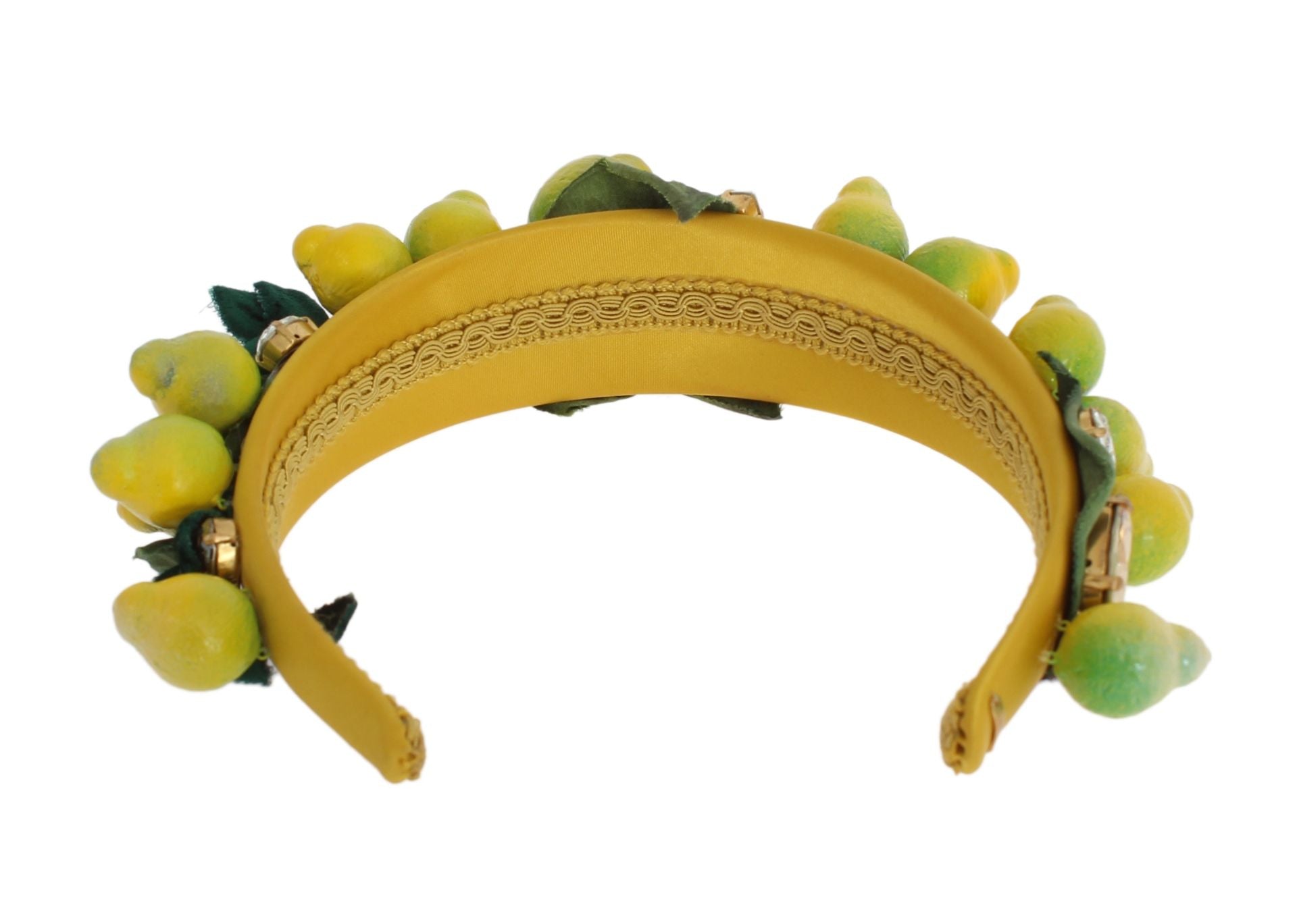 Yellow Lemons Sicily Crystal Diadem Tiara Headband - ventzia