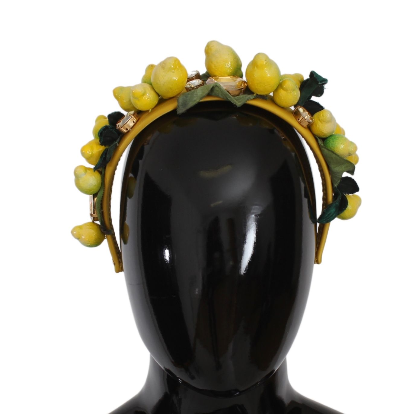 Yellow Lemons Sicily Crystal Diadem Tiara Headband - ventzia