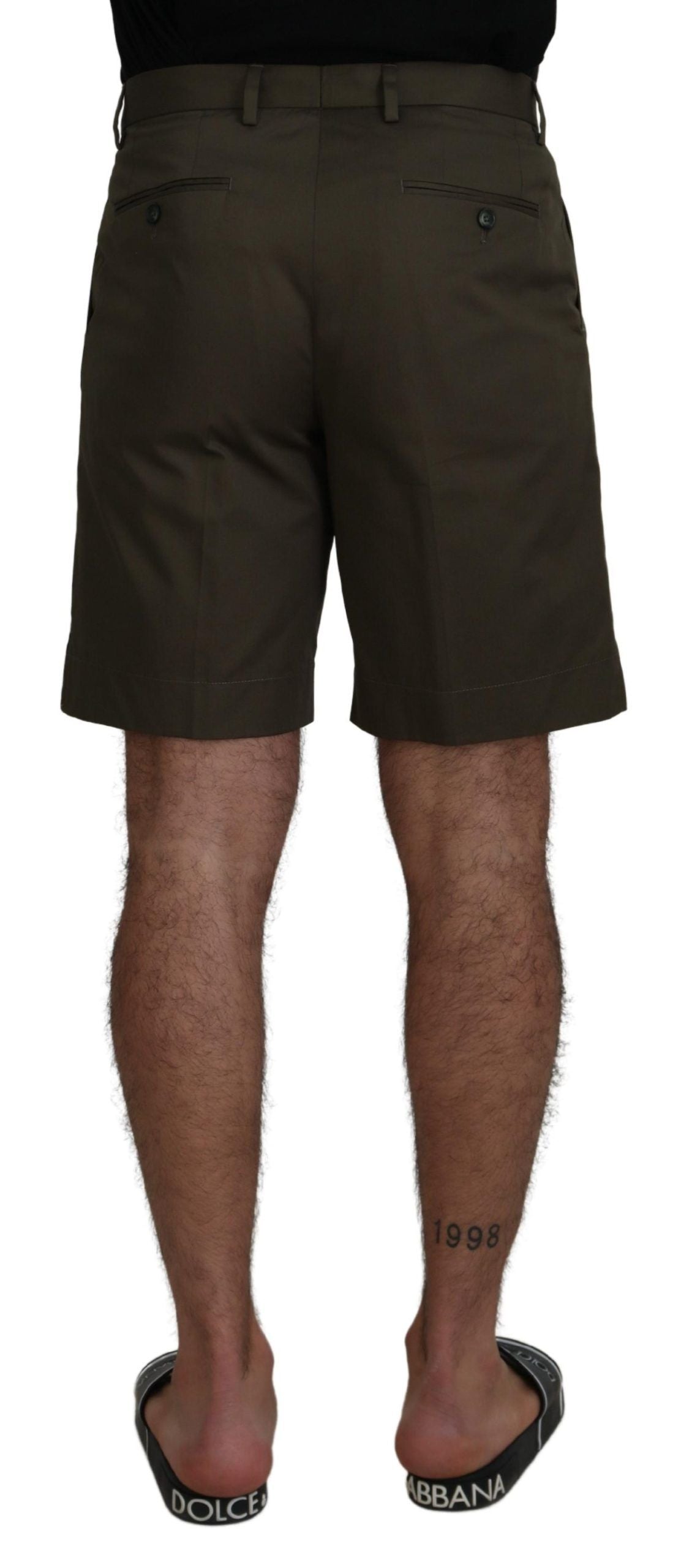 Green Chinos Cotton Casual Shorts - ventzia