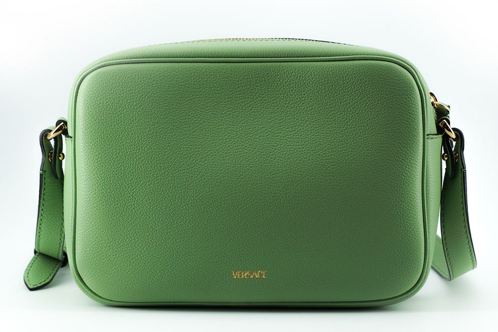 Elegant Mint Green Leather Camera Case Bag - ventzia