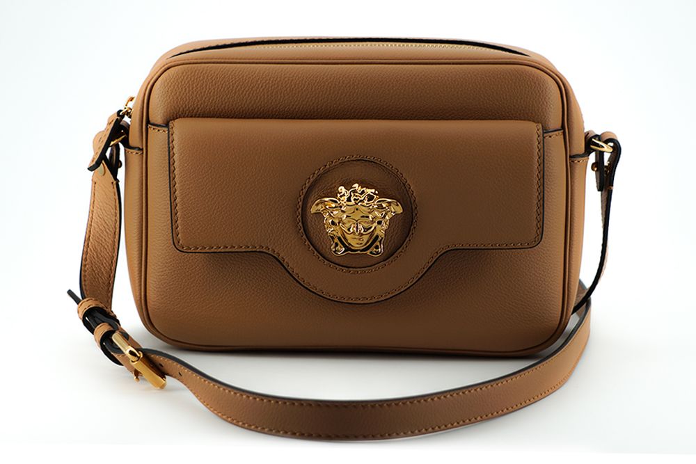 Elegant Brown Leather Camera Case Shoulder Bag - ventzia