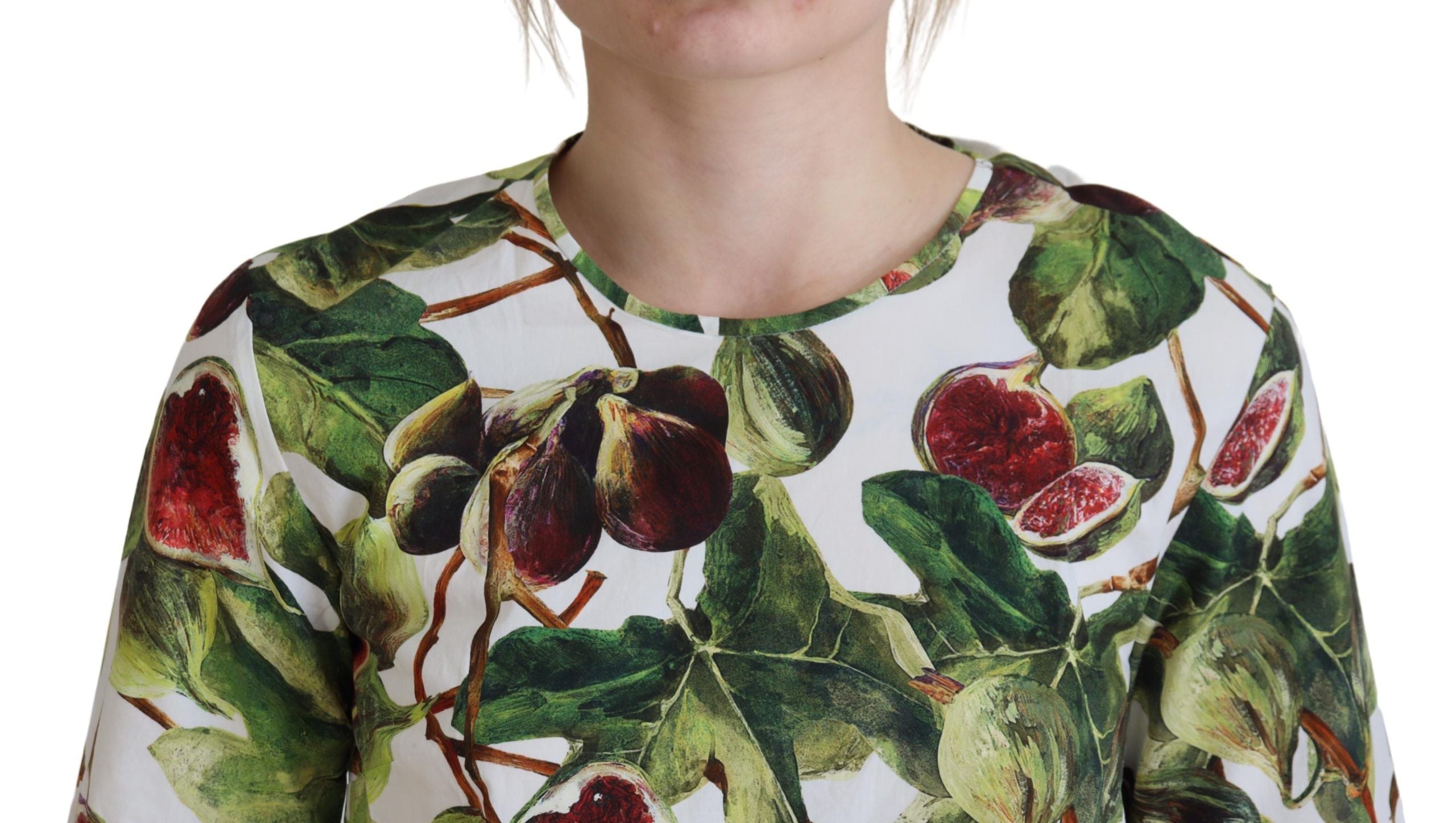 Crew-neck Cotton Top Blouse Fruit T-shirt - ventzia