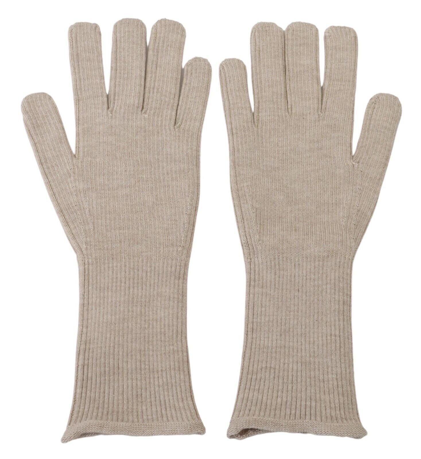 Ivory Cashmere Silk Hands Mitten Mens Gloves - ventzia