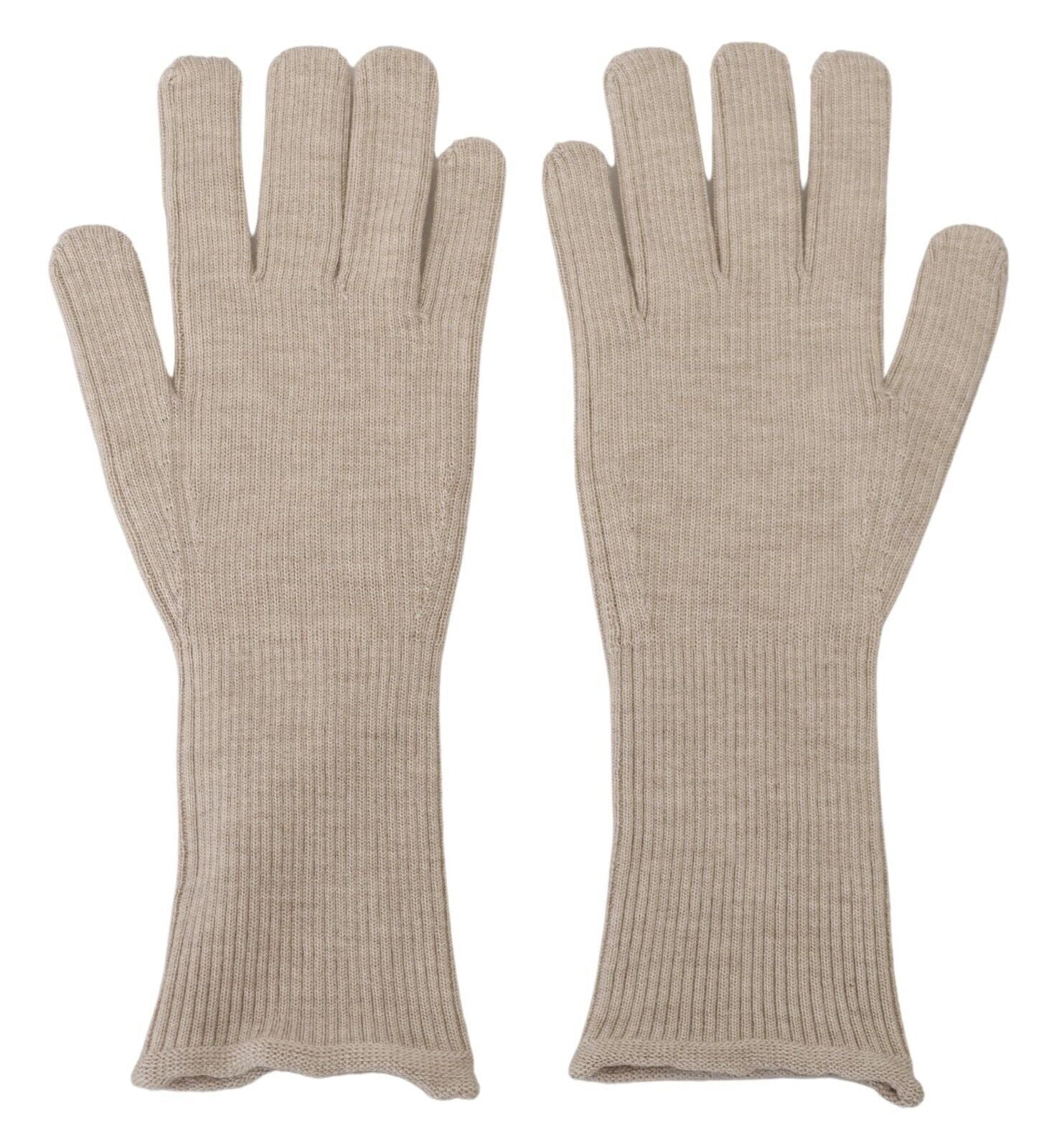 Ivory Cashmere Silk Hands Mitten Mens Gloves - ventzia