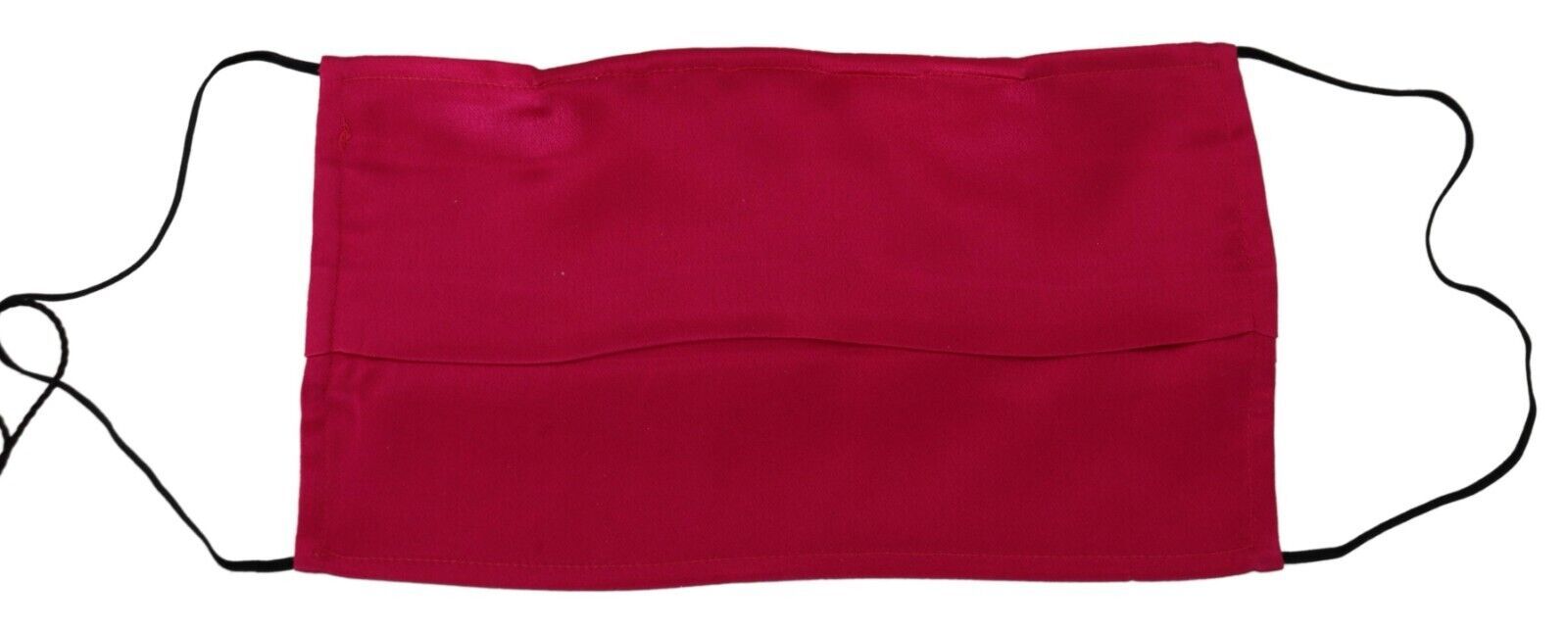 Red Cotton Pleated Elastic Ear Strap One Size Face Mask - ventzia