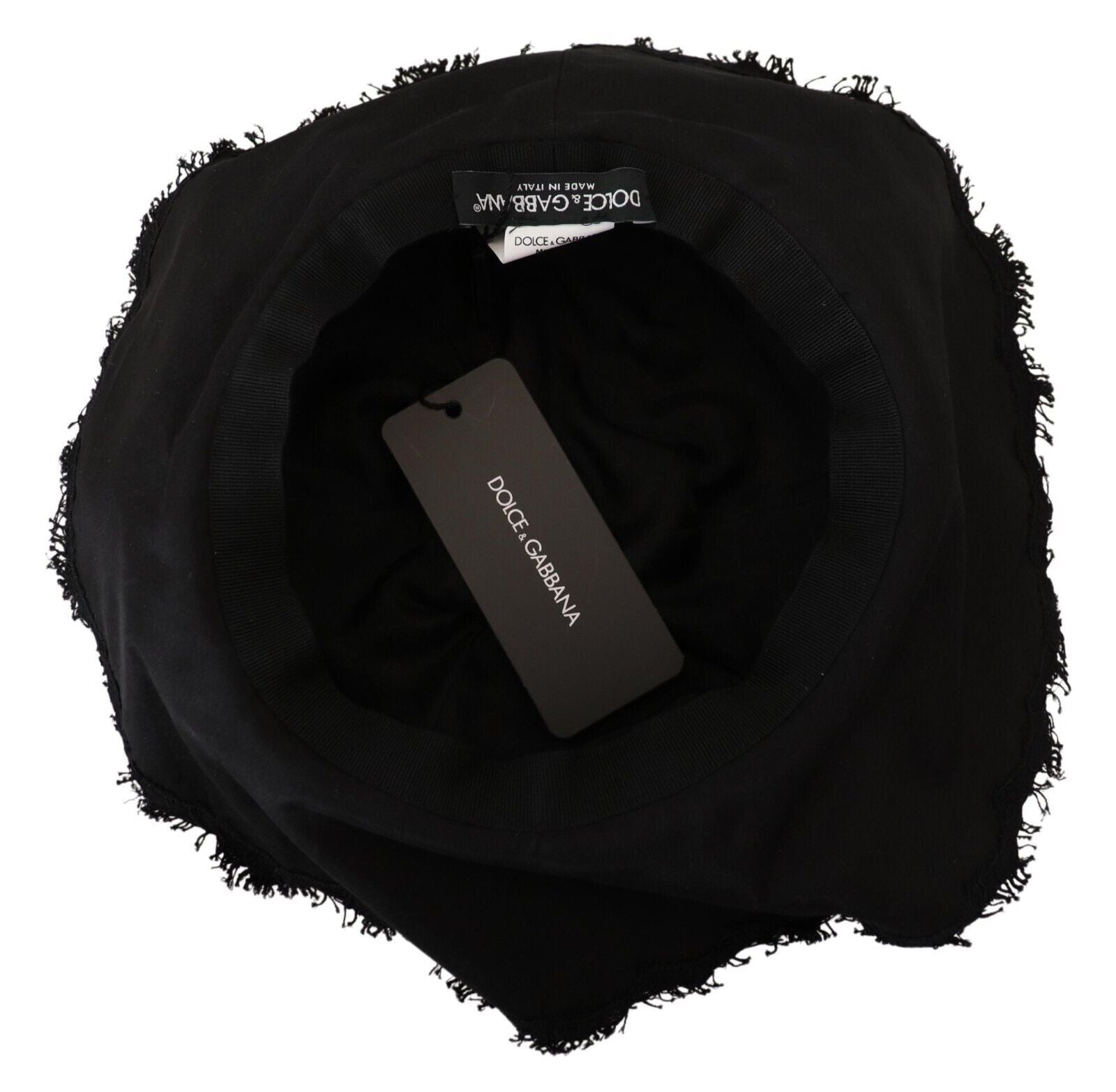 Black Cotton Wide Brim Shade Hat - ventzia