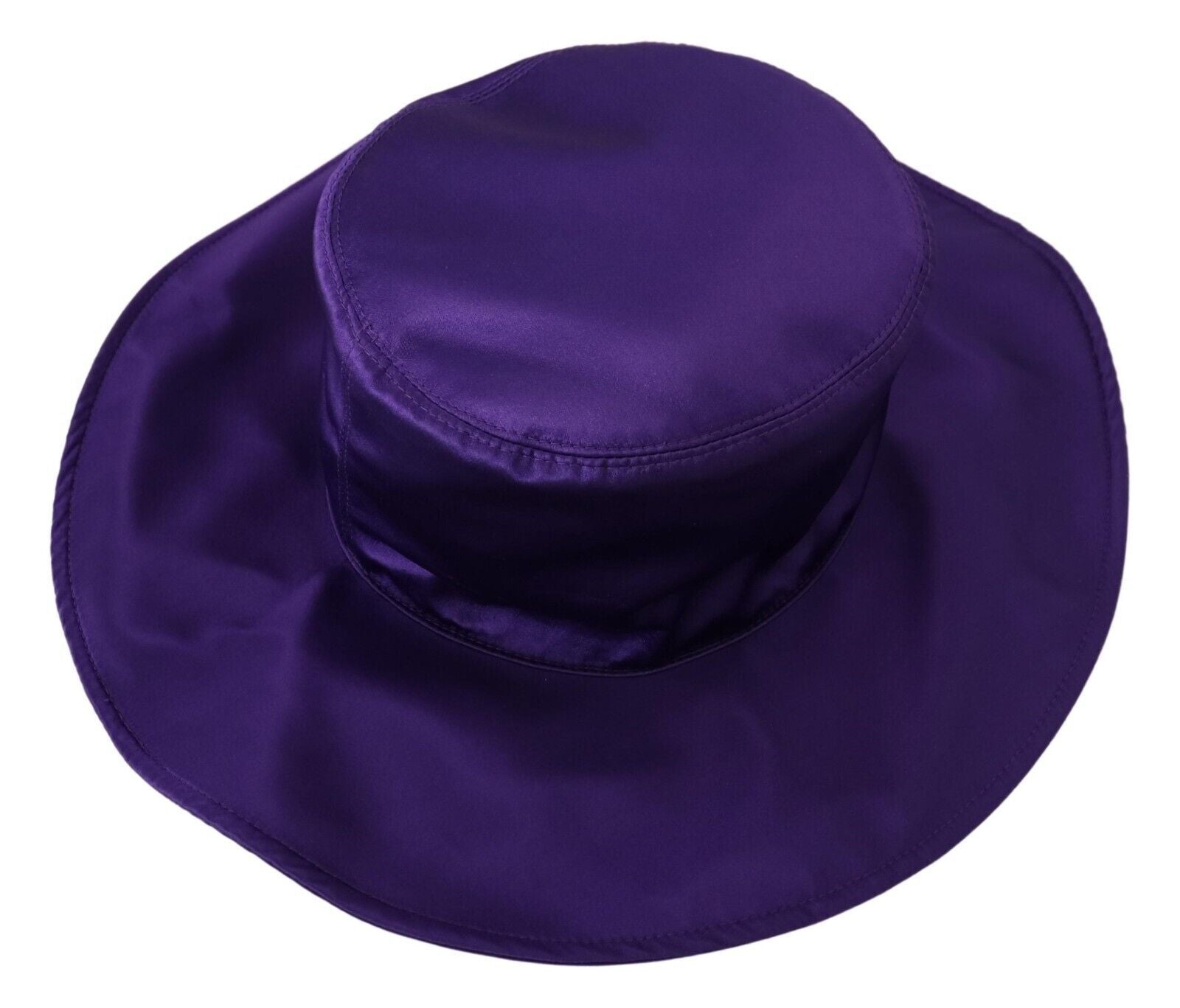 Purple Silk Stretch Top Hat - ventzia