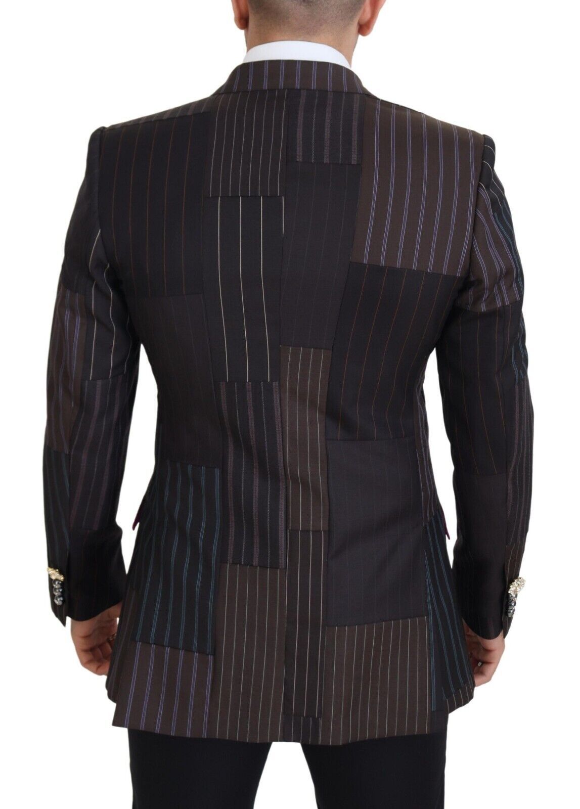 Multicolor Patchwork Stripes SICILIA Blazer - ventzia