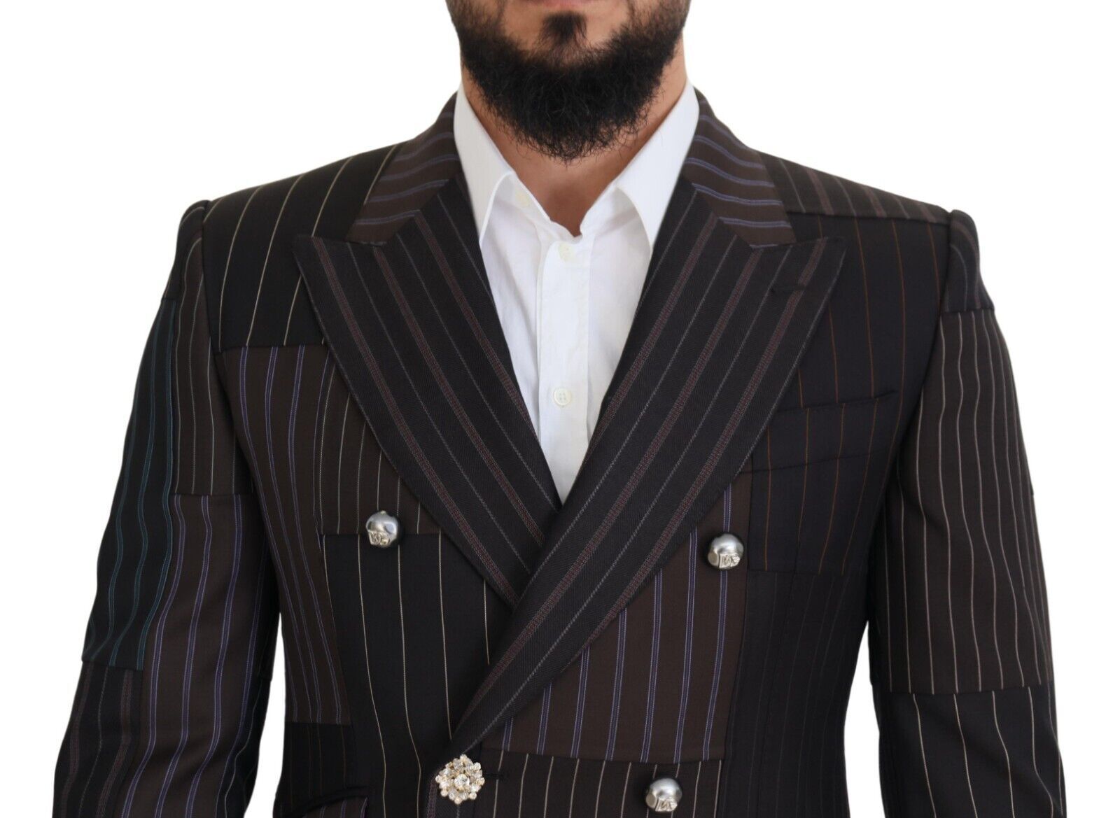 Multicolor Patchwork Stripes SICILIA Blazer - ventzia