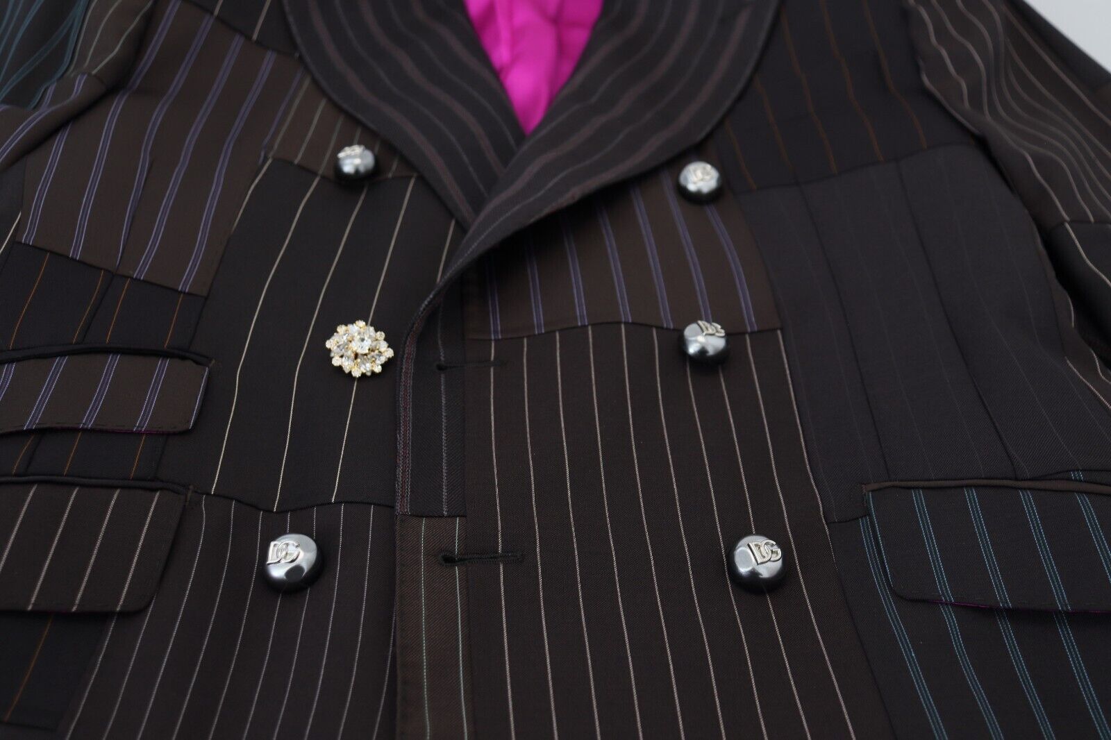 Multicolor Patchwork Stripes SICILIA Blazer - ventzia