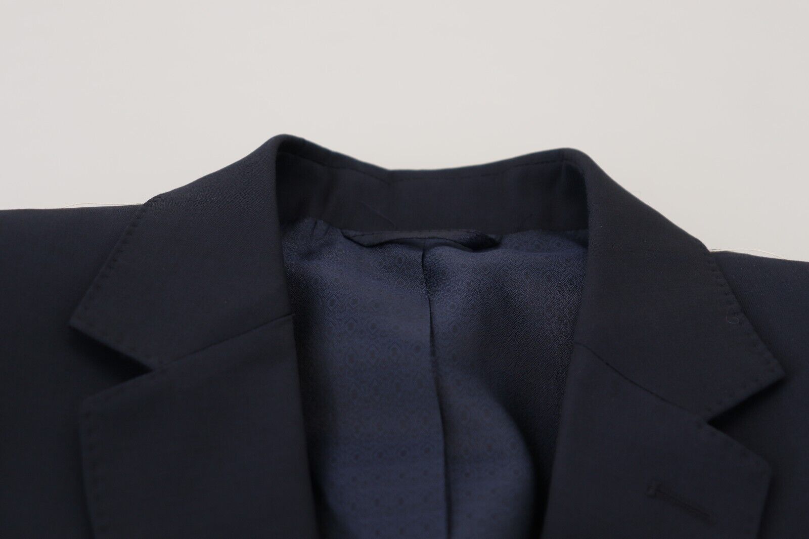 Dark Blue Wool Single Breasted MARTINI Blazer - ventzia