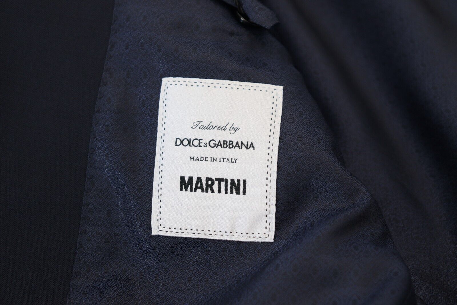 Dark Blue Wool Single Breasted MARTINI Blazer - ventzia