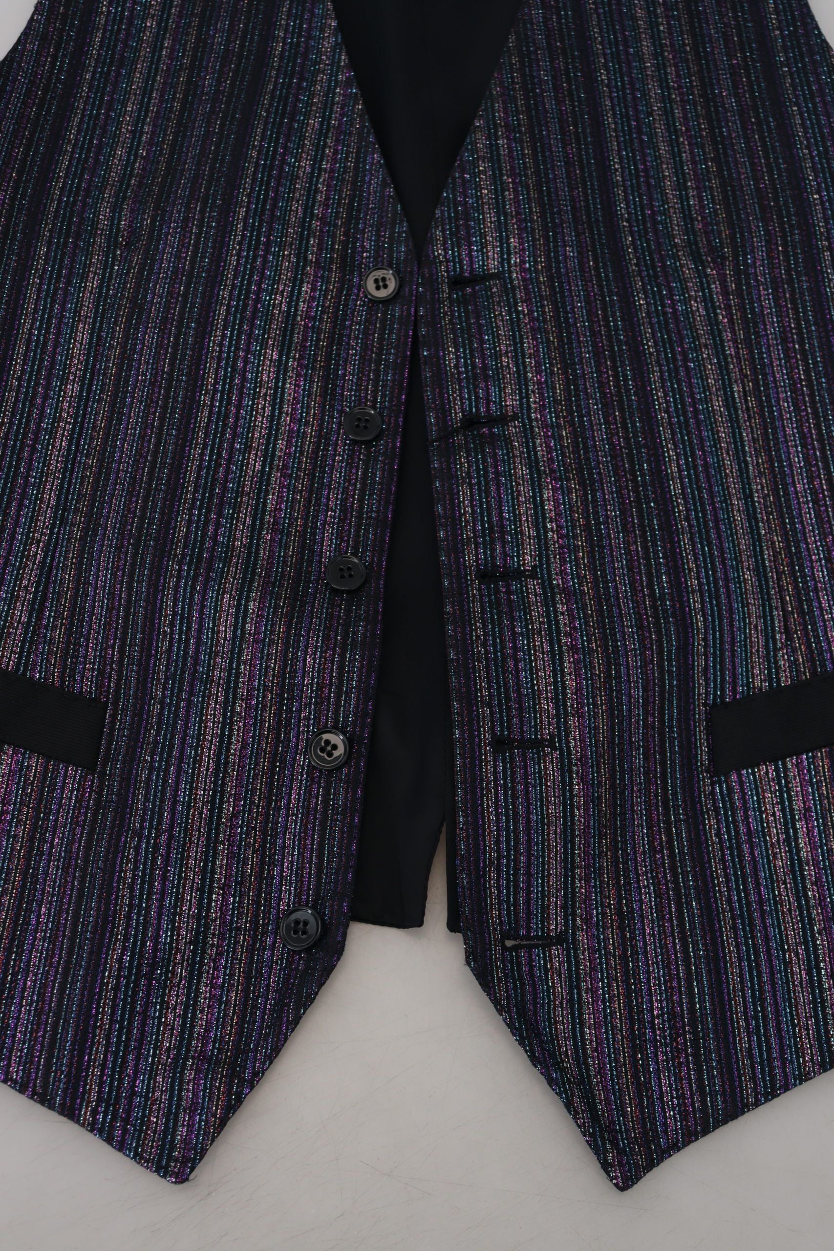 Multicolor Polyester Waistcoat Dress Formal Vest - ventzia