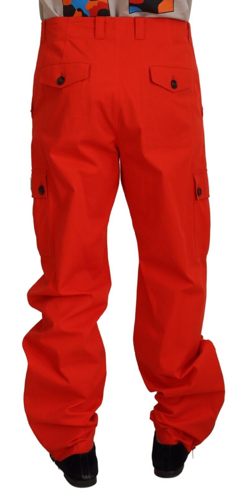 Red Cargo Men Trousers Cotton Pants - ventzia
