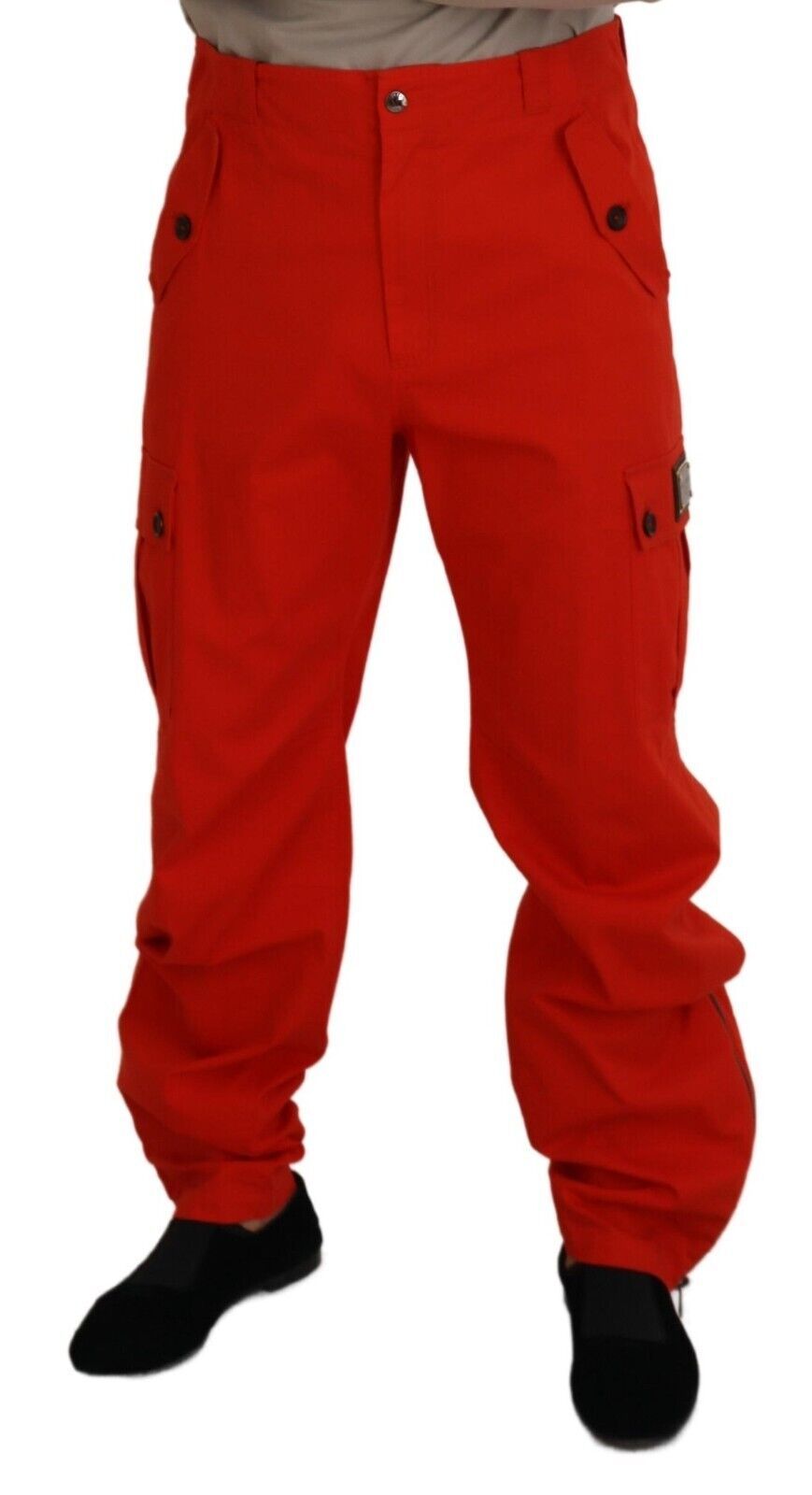 Red Cargo Men Trousers Cotton Pants - ventzia
