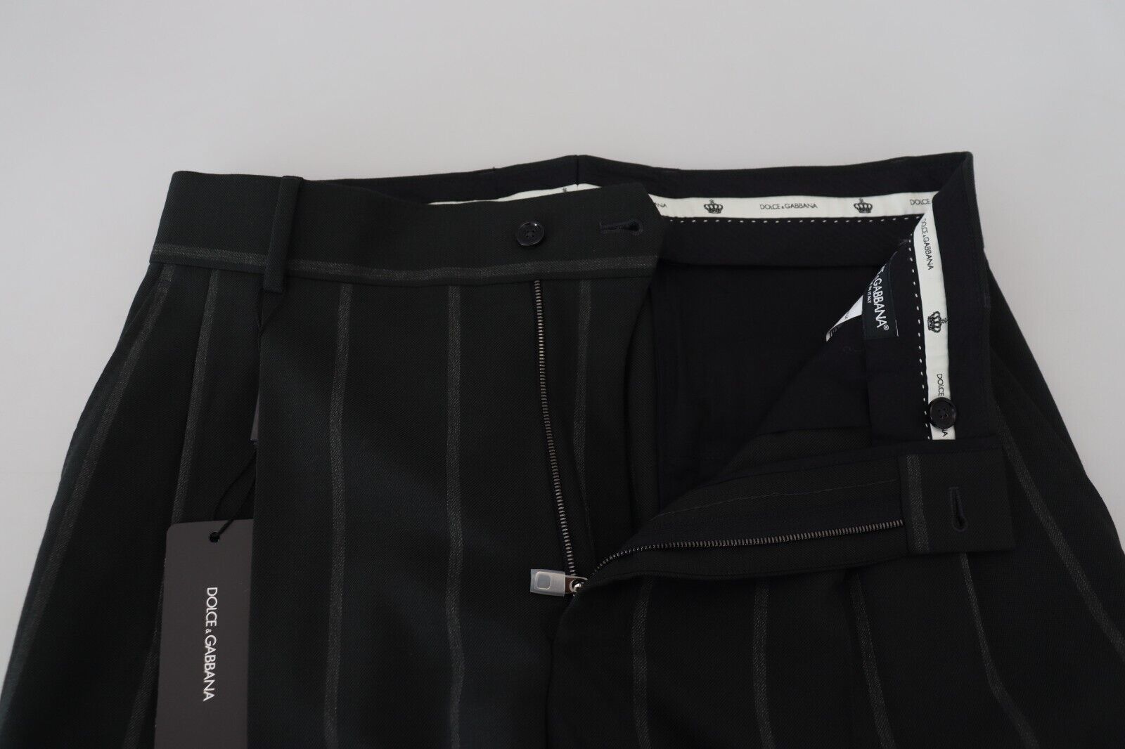 Black Striped Men Trousers Cotton Pants - ventzia