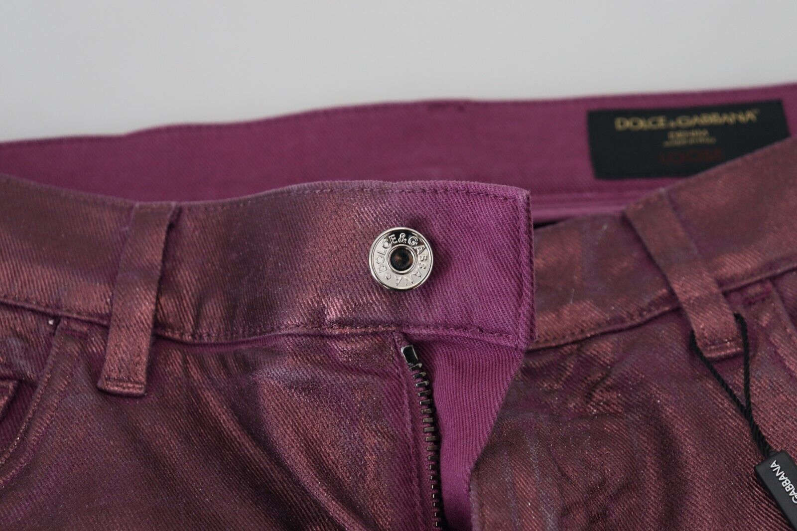 Magenta Cotton Men Casual Harness Denim Jeans - ventzia