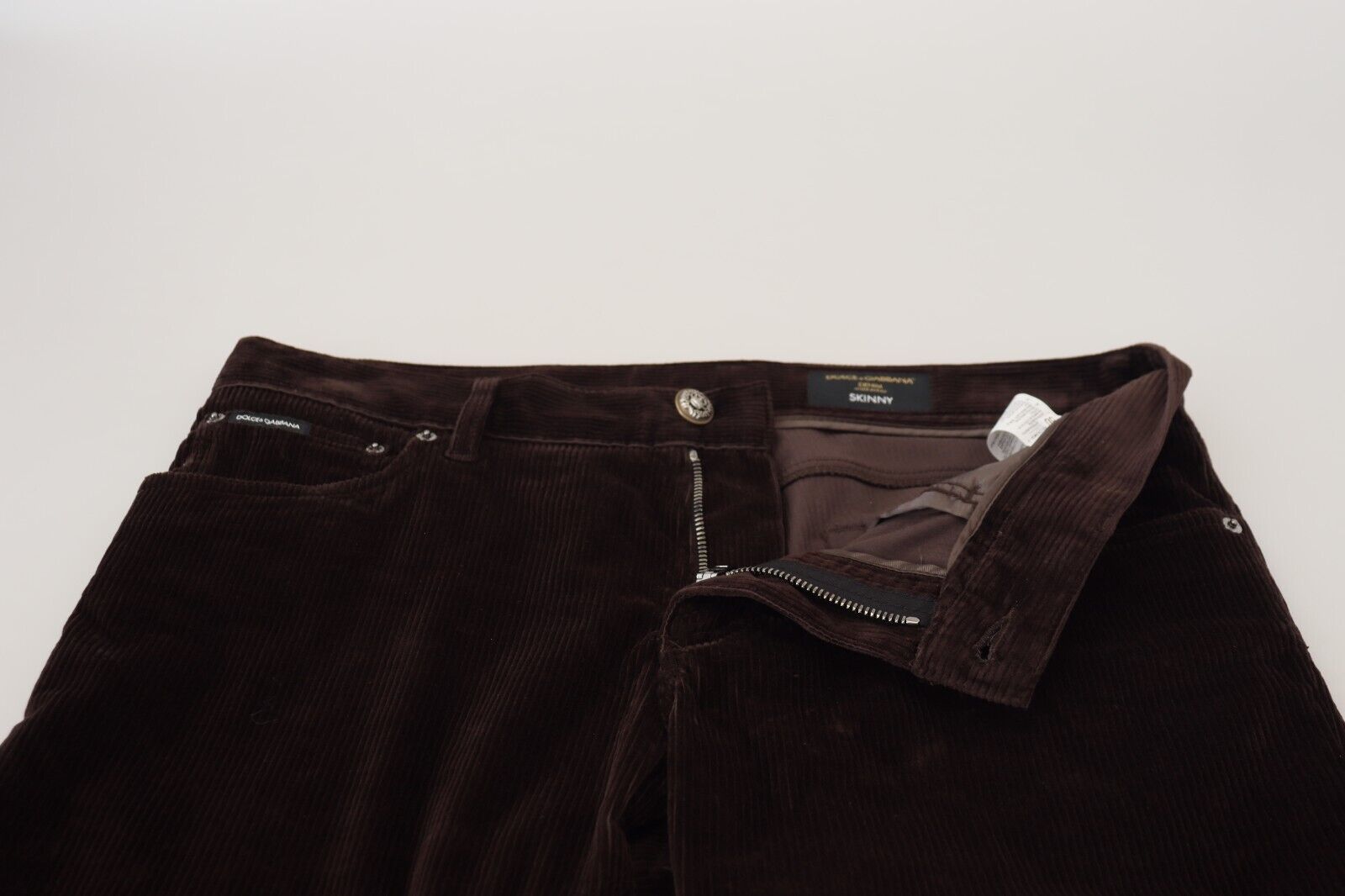 Brown Corduroy Men Casual Trouser Pants - ventzia