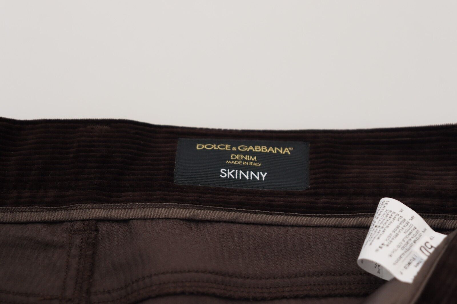 Brown Corduroy Men Casual Trouser Pants - ventzia