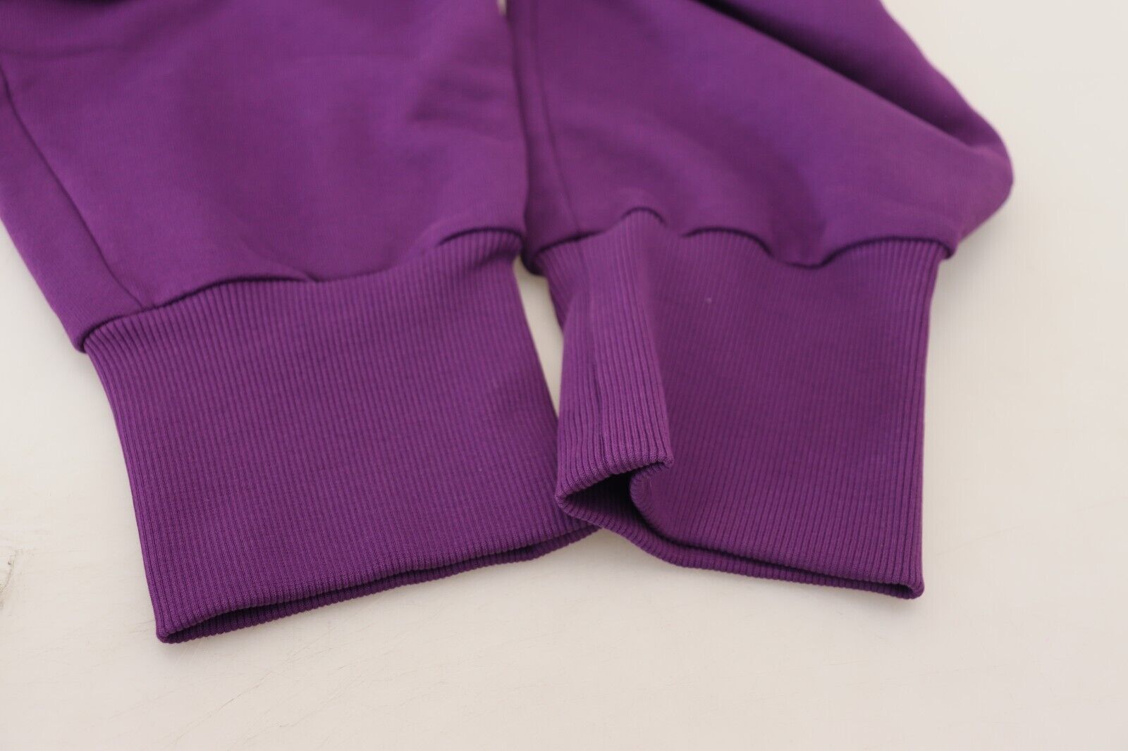 Purple Cotton Cargo Sweatpants Jogging Pants - ventzia