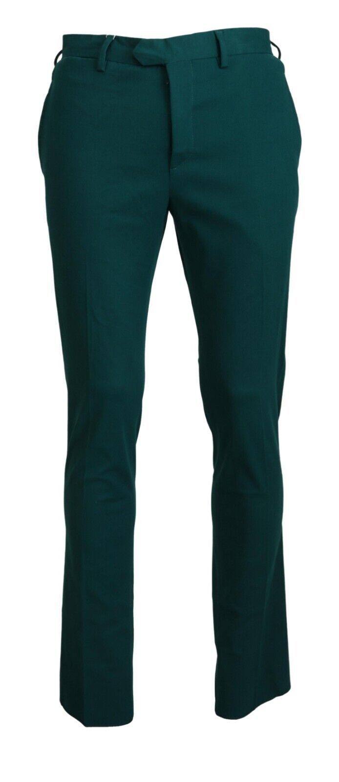 Green Straight Fit Men Formal Trousers Pants - ventzia