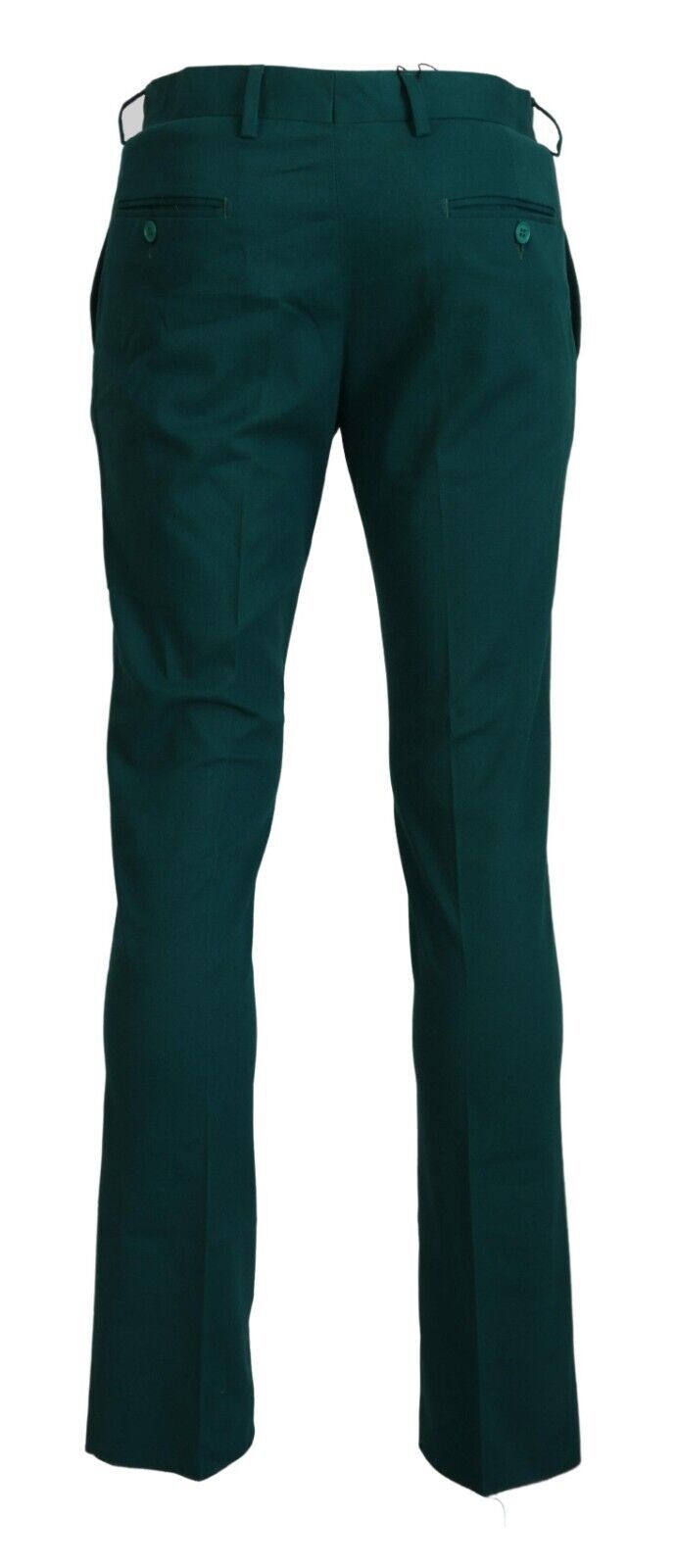 Green Straight Fit Men Formal Trousers Pants - ventzia