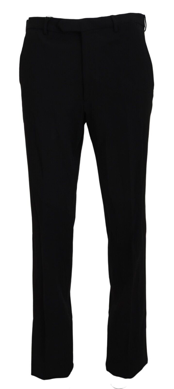 Black Straight Fit Men Formal Trousers Pants - ventzia