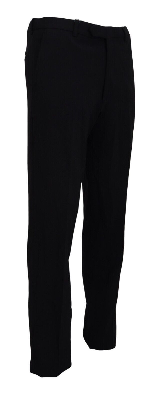 Black Straight Fit Men Formal Trousers Pants - ventzia