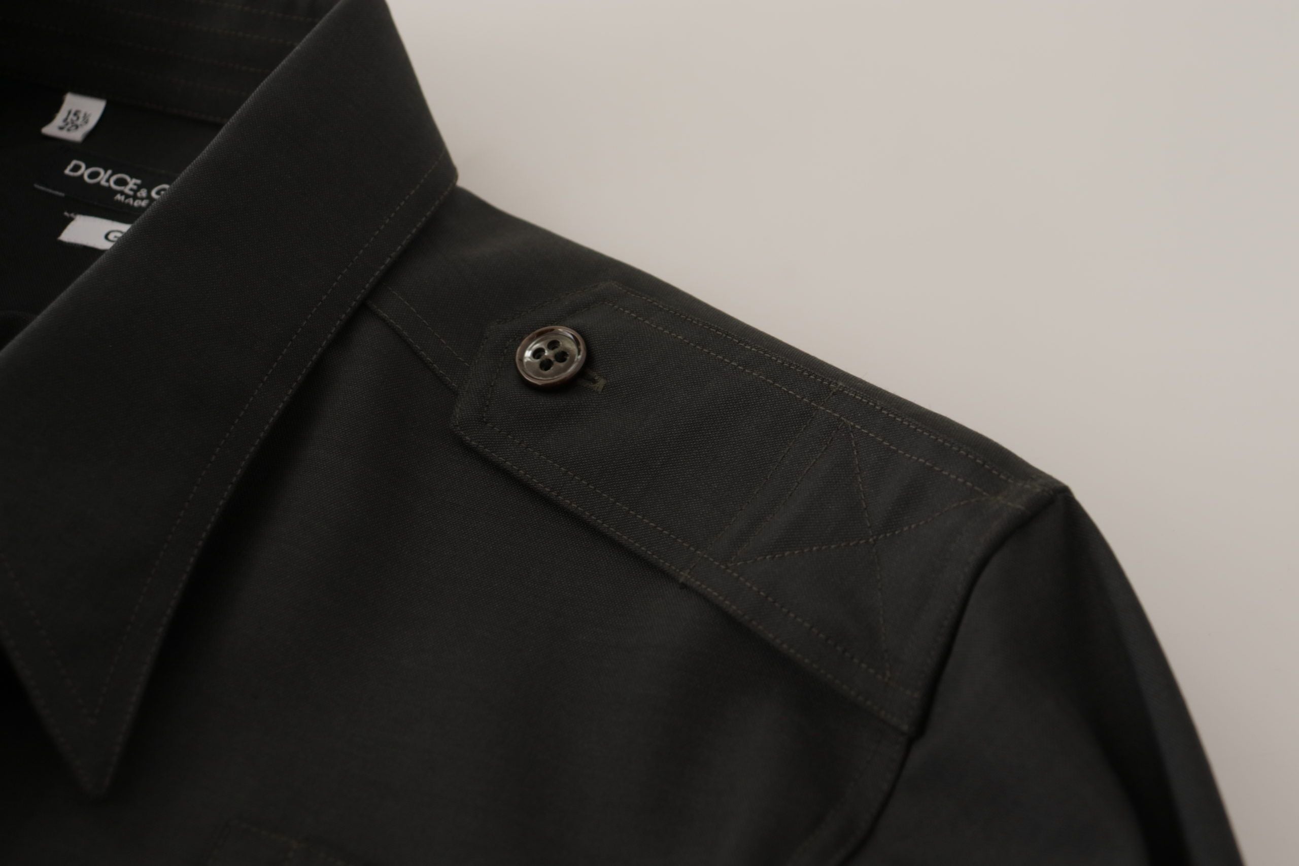 Dark Green Cotton Slim Fit Casual Men Shirt - ventzia