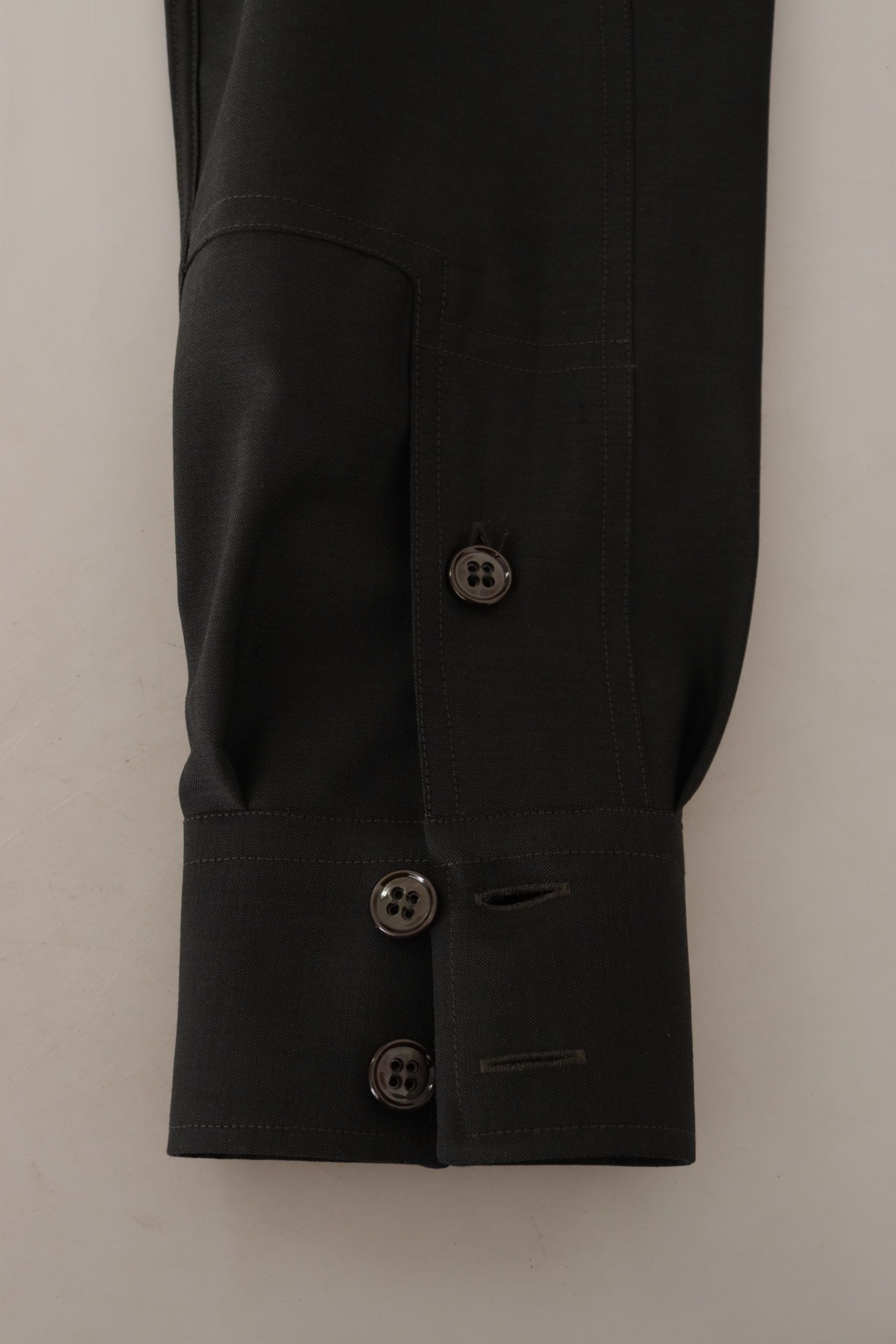Dark Green Cotton Slim Fit Casual Men Shirt - ventzia