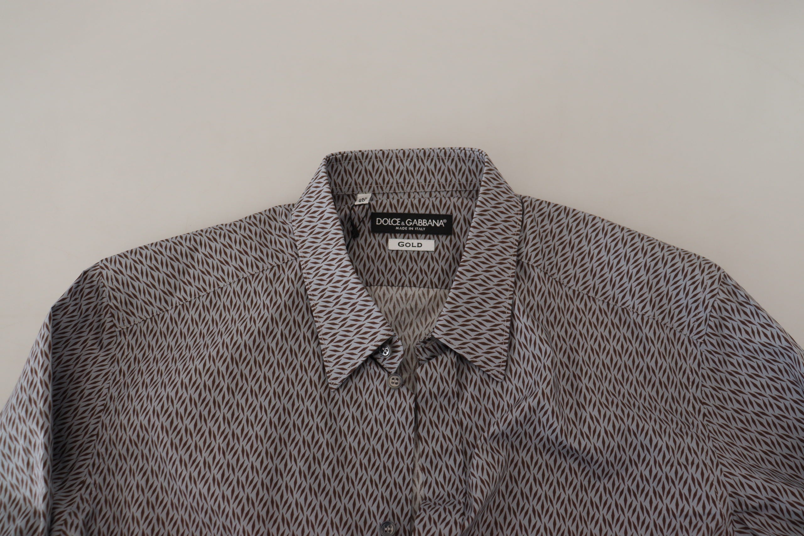 Gray Brown GOLD Slim Fit Dress Formal Shirt - ventzia