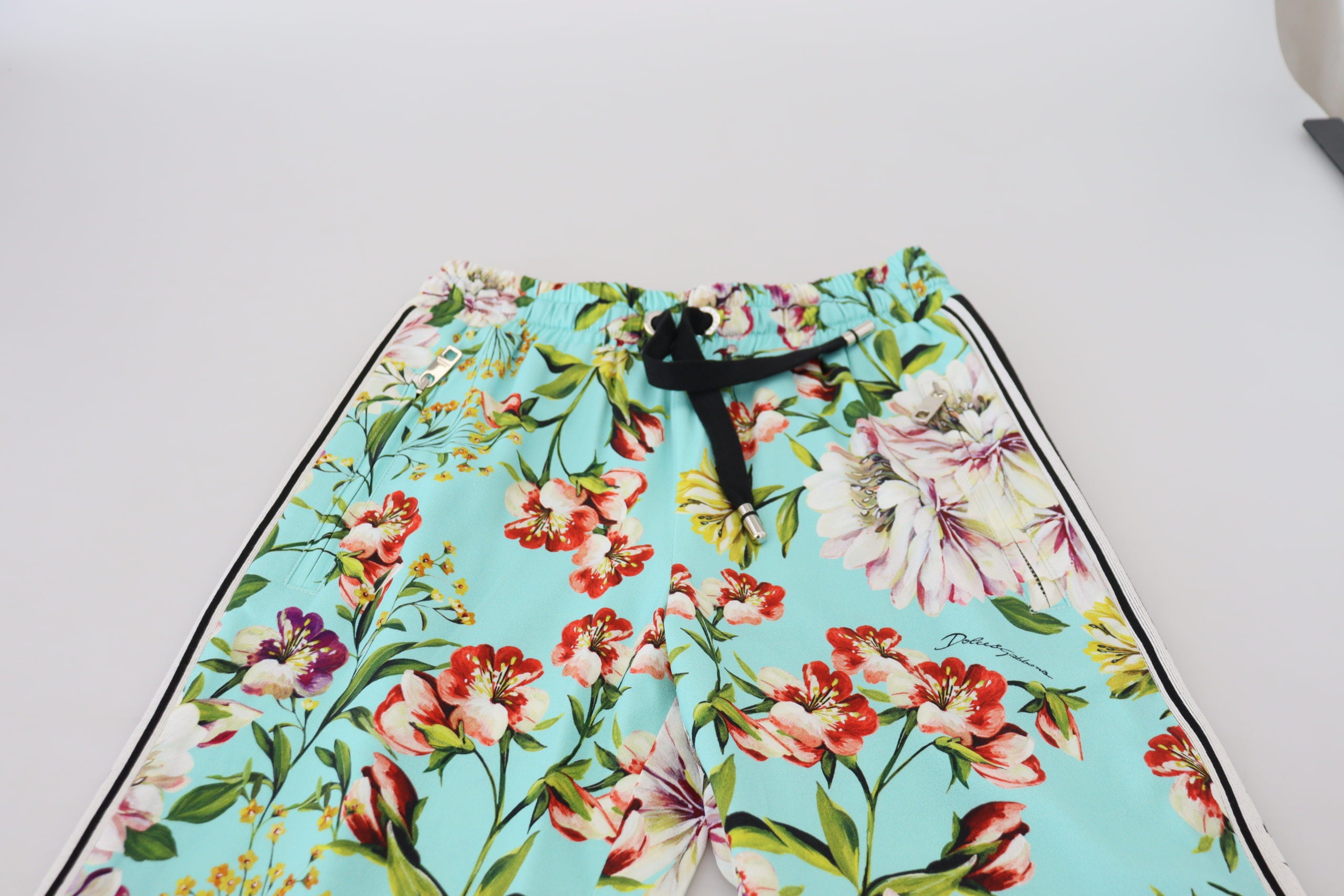 Multicolor Floral Sweatpants Pants - ventzia